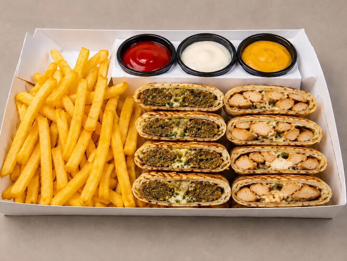 Mixed Chicken Falafel Cuts Box