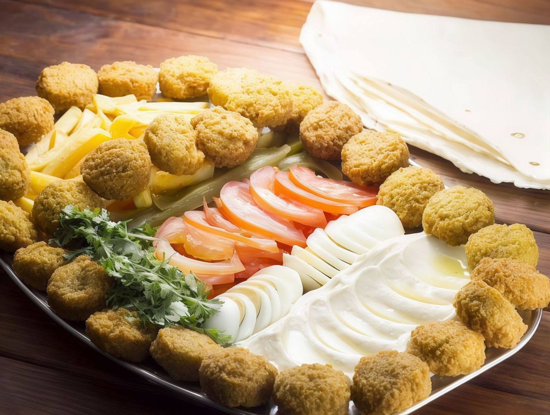 صحن فلافل - صغير