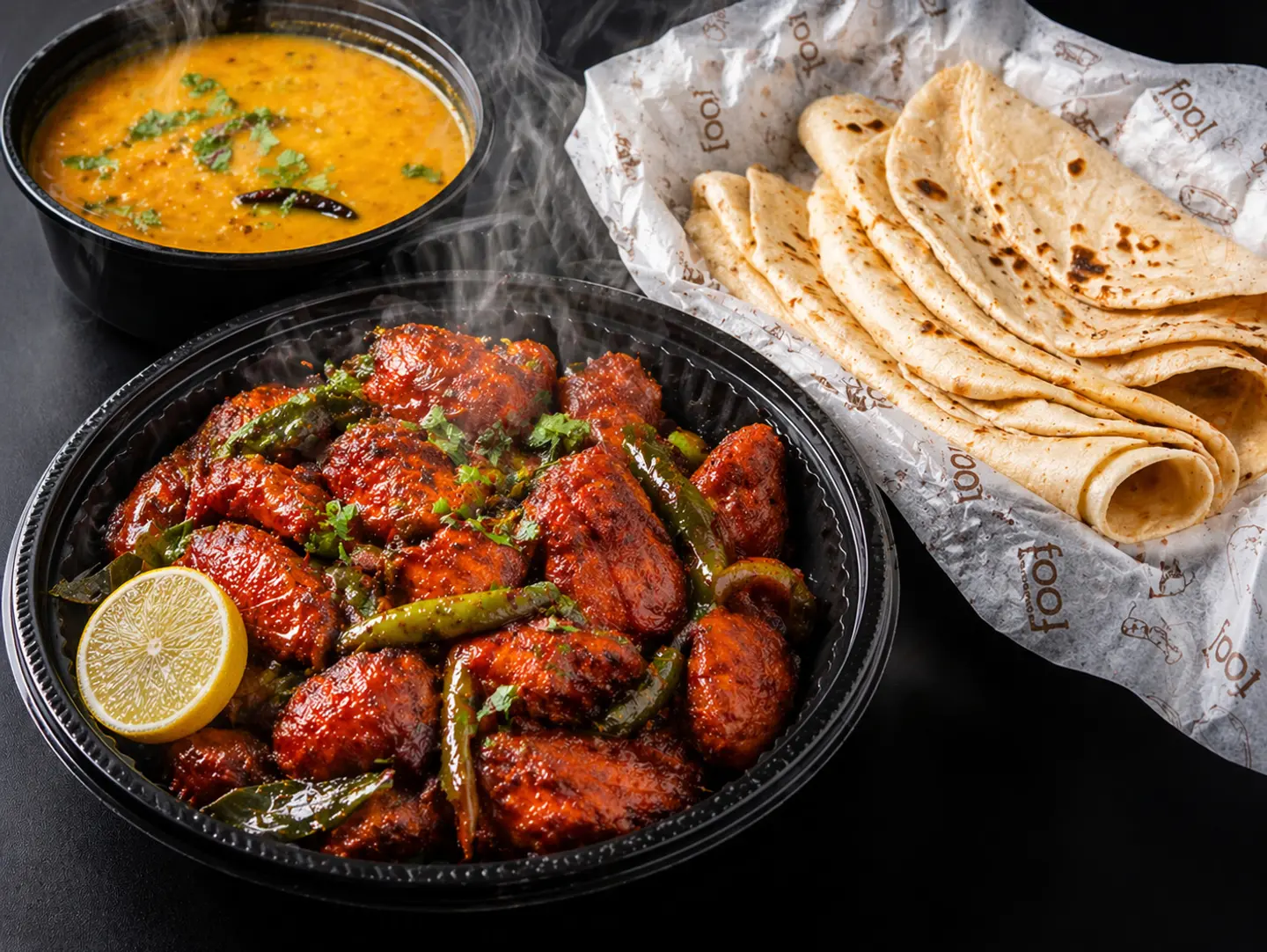 Fish 65 With 3 Chapati & Dal