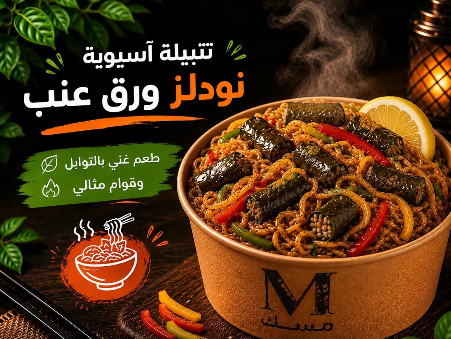 نودلز ورق عنب - صغير