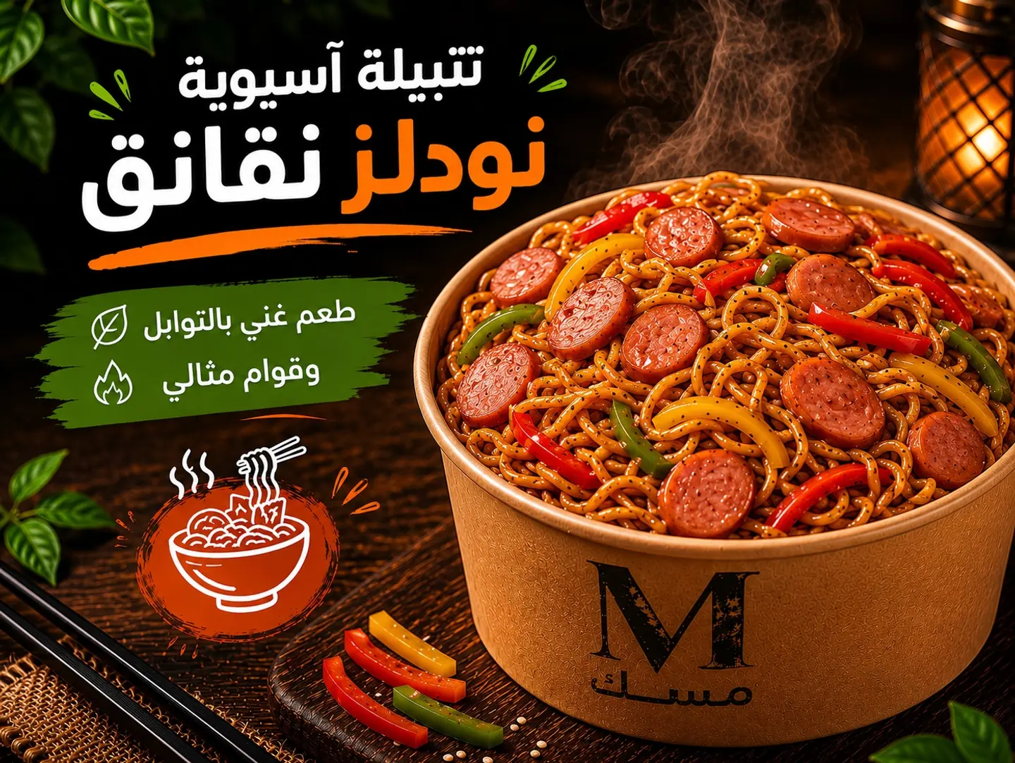 نودلز نقانق - صغير
