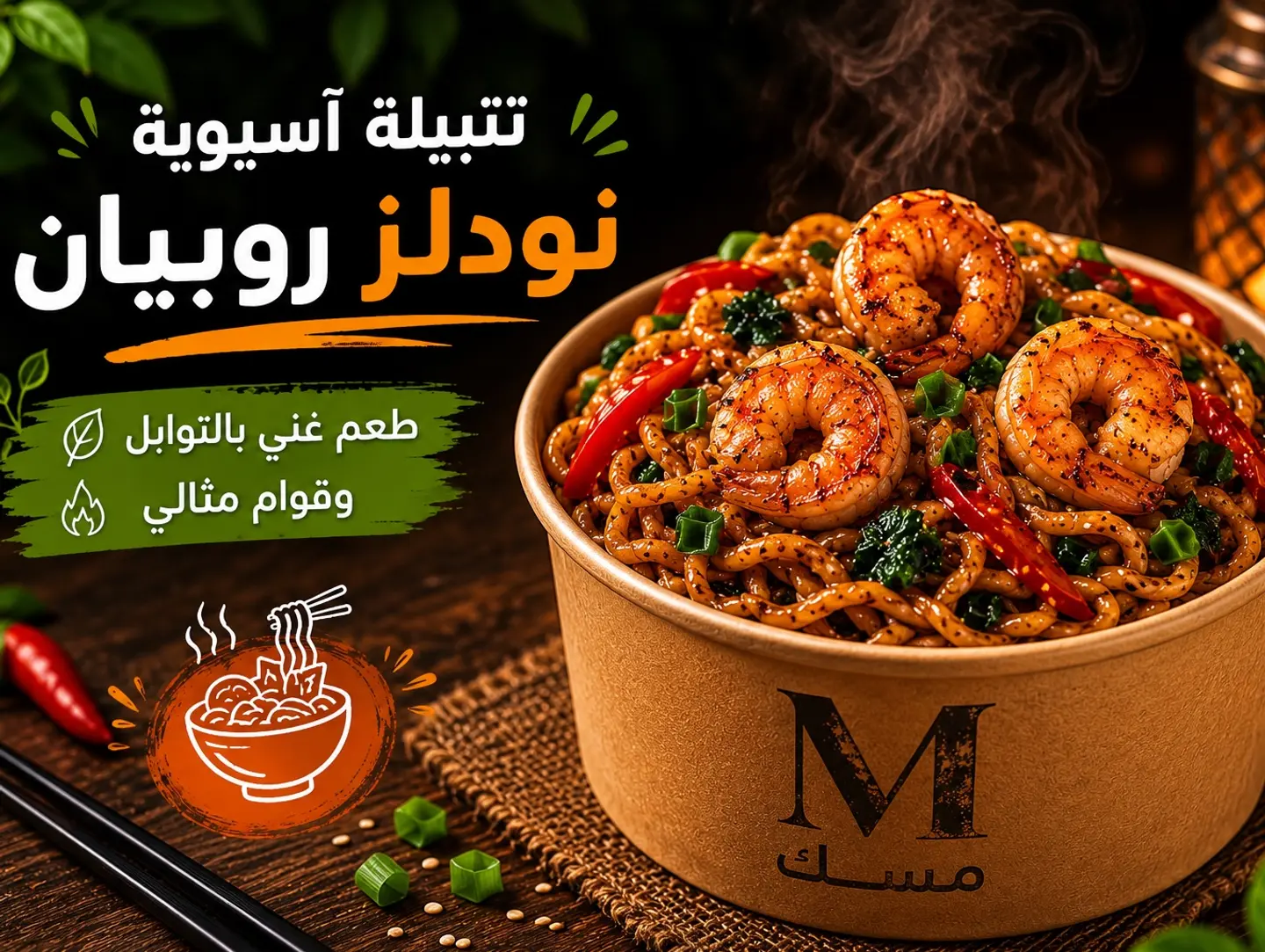 نودلز بالجمبري - صغير