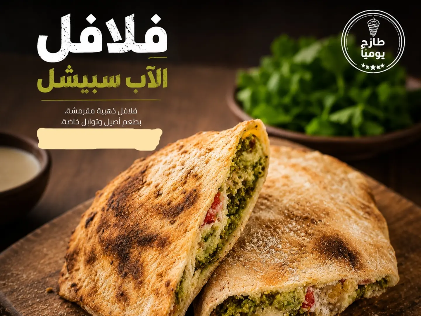 فطيره فلافل الآب اسبيشيل
