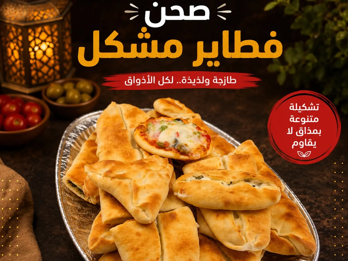 صحن فطائر مشكل - صغير ( 7 فطائر )