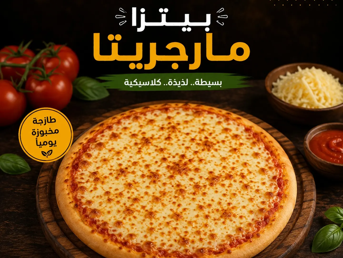 بيتزا سادة مارغريتا - صغير