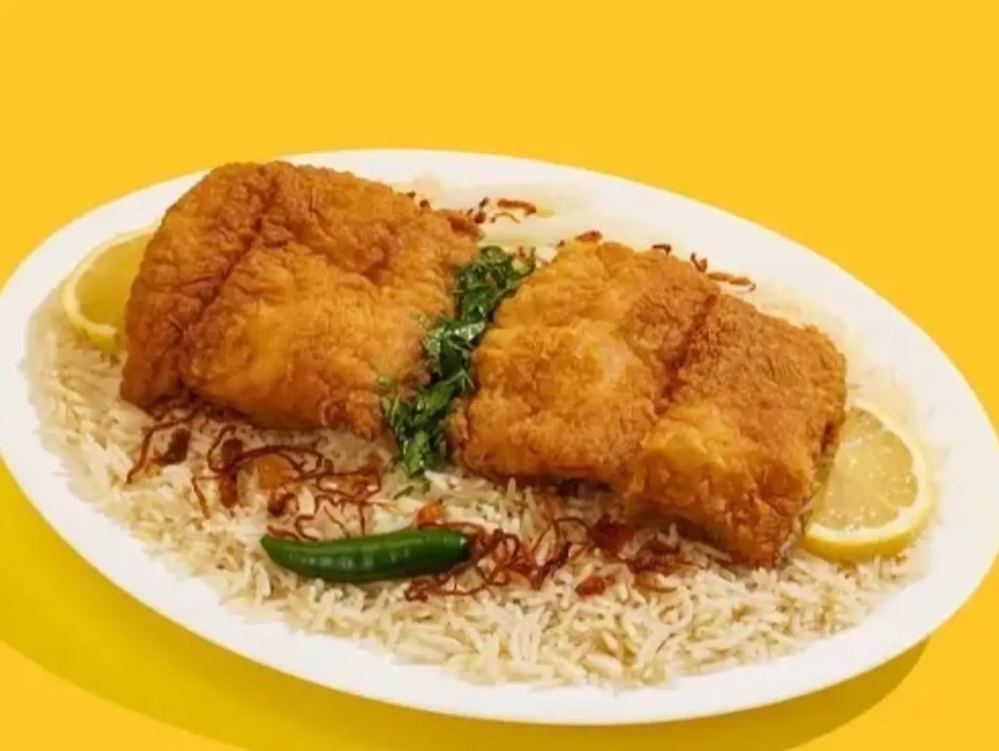 Fish Fillet Meal With Kabsa Rice