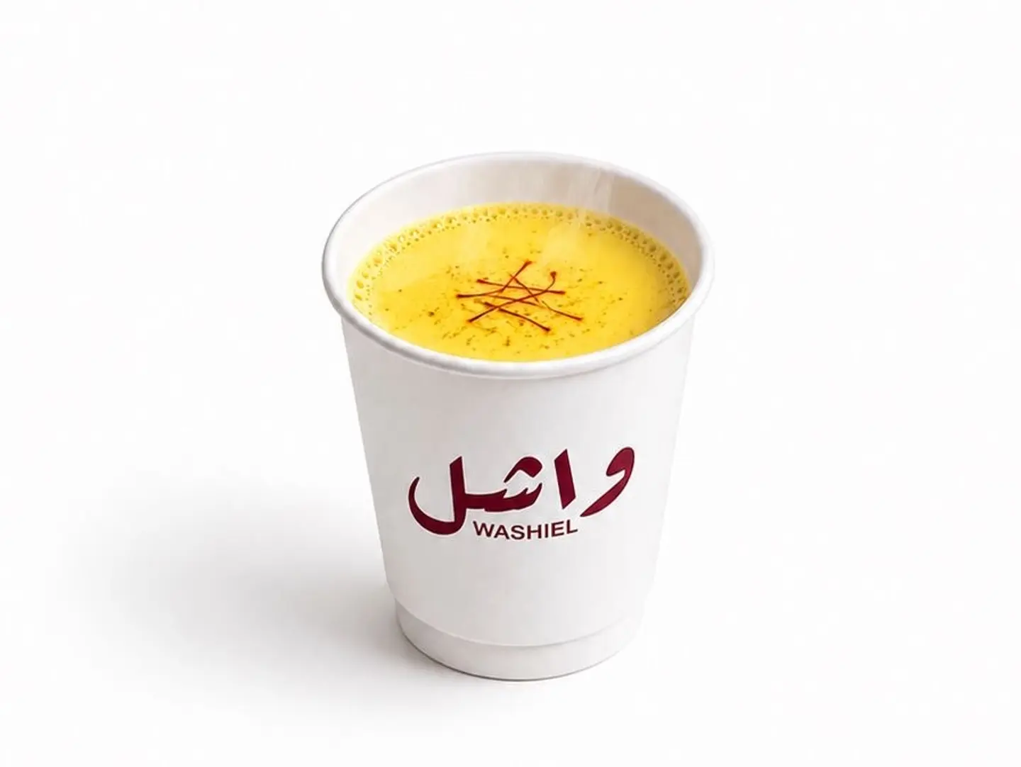 حلیب زعفران - كوب
