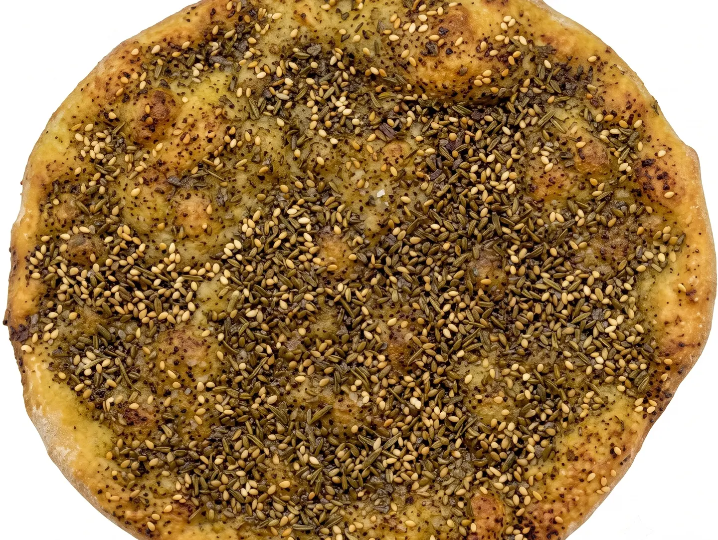 بيتزا منقوشة زعتر - كبير