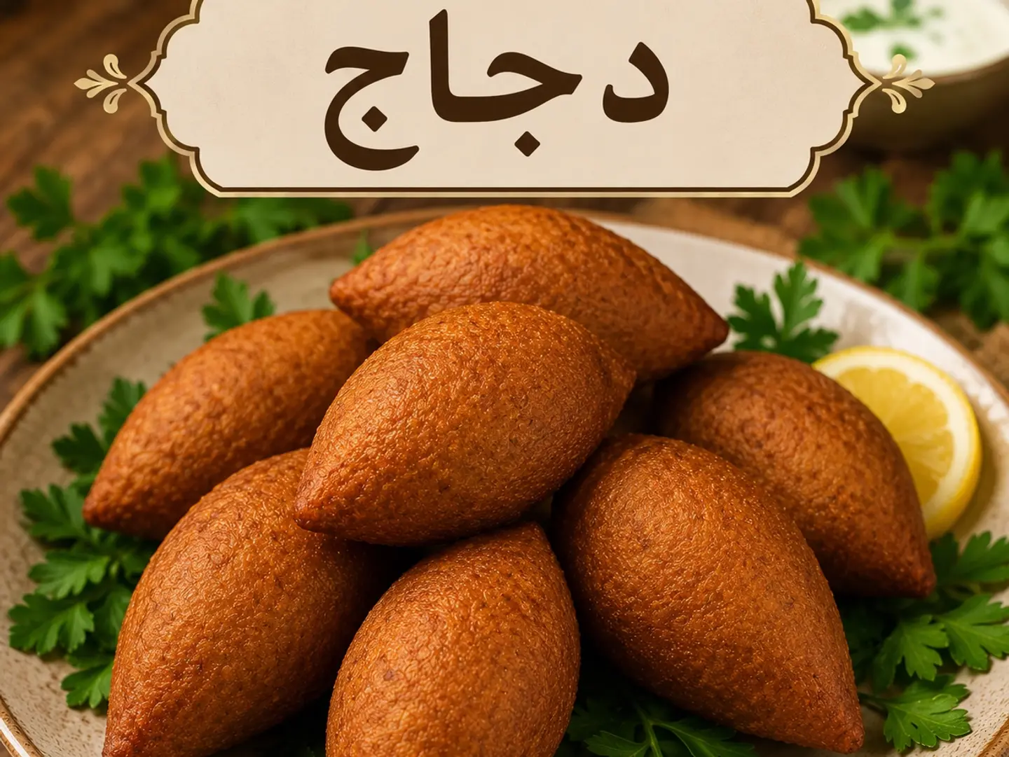 كبة دجاج مقليه