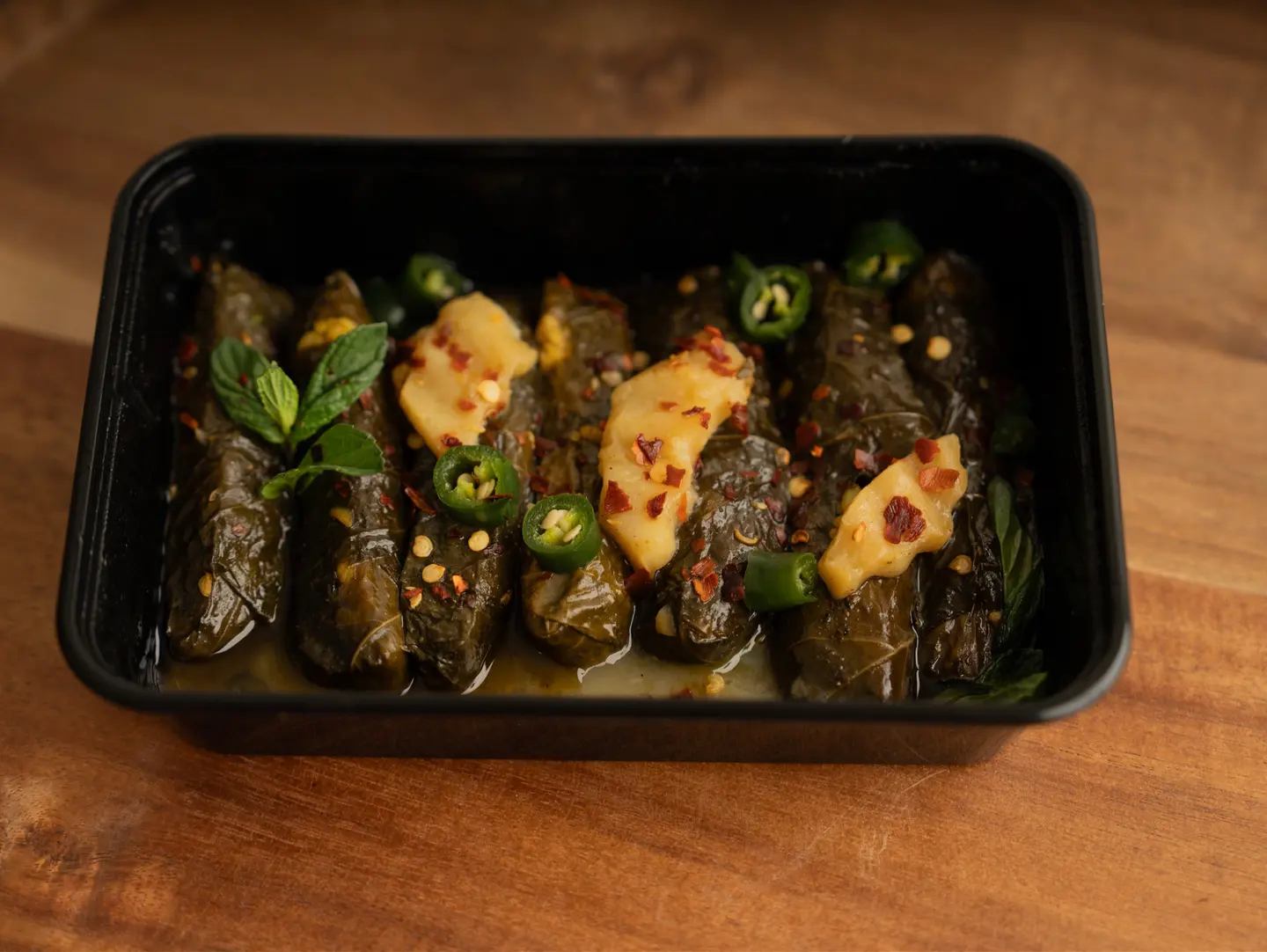 Spicy Grape Leaves