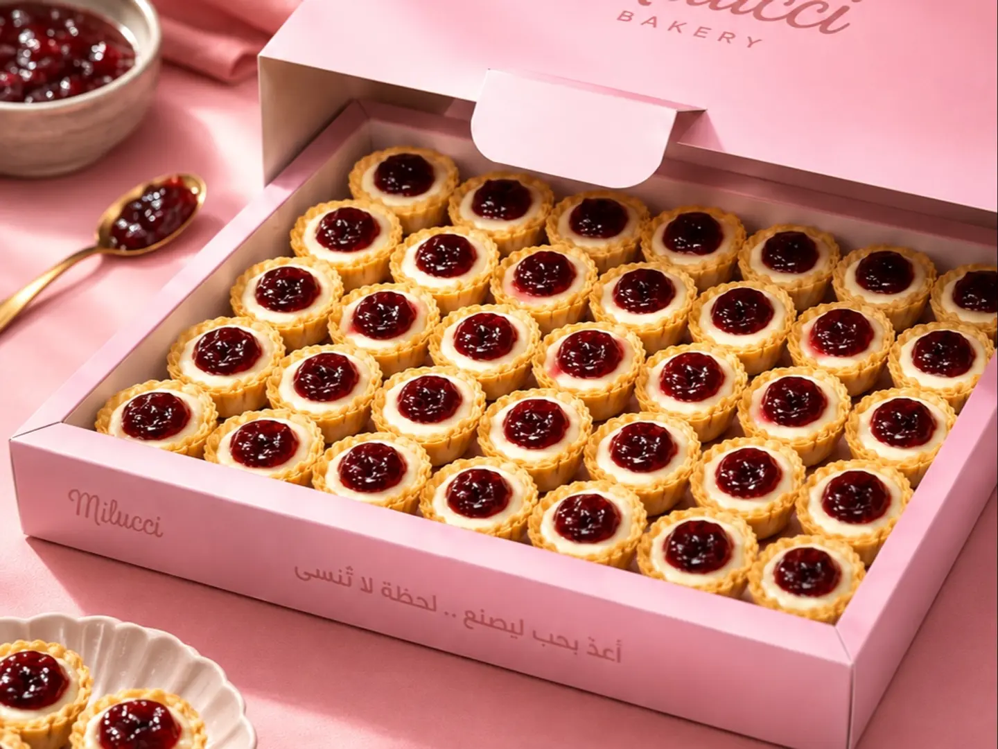 Milucci Raspberry Tart - Middle