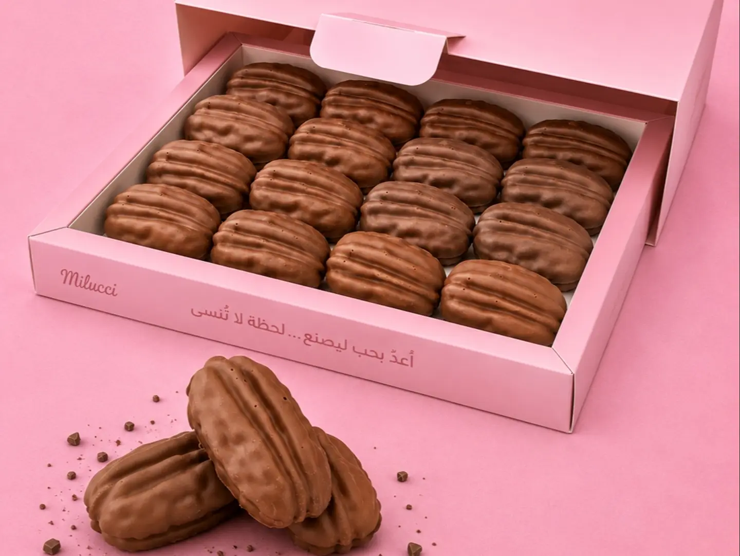 Choco Love Pecan - Medium   10 Pieces