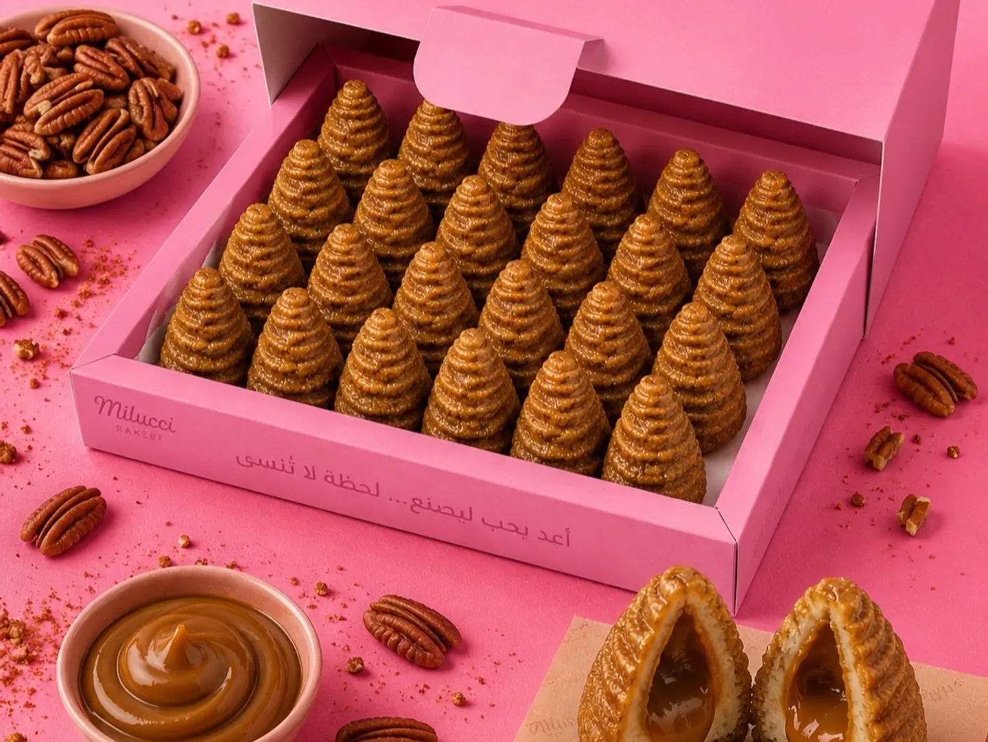 Caramel Pecan Pyramids - Big