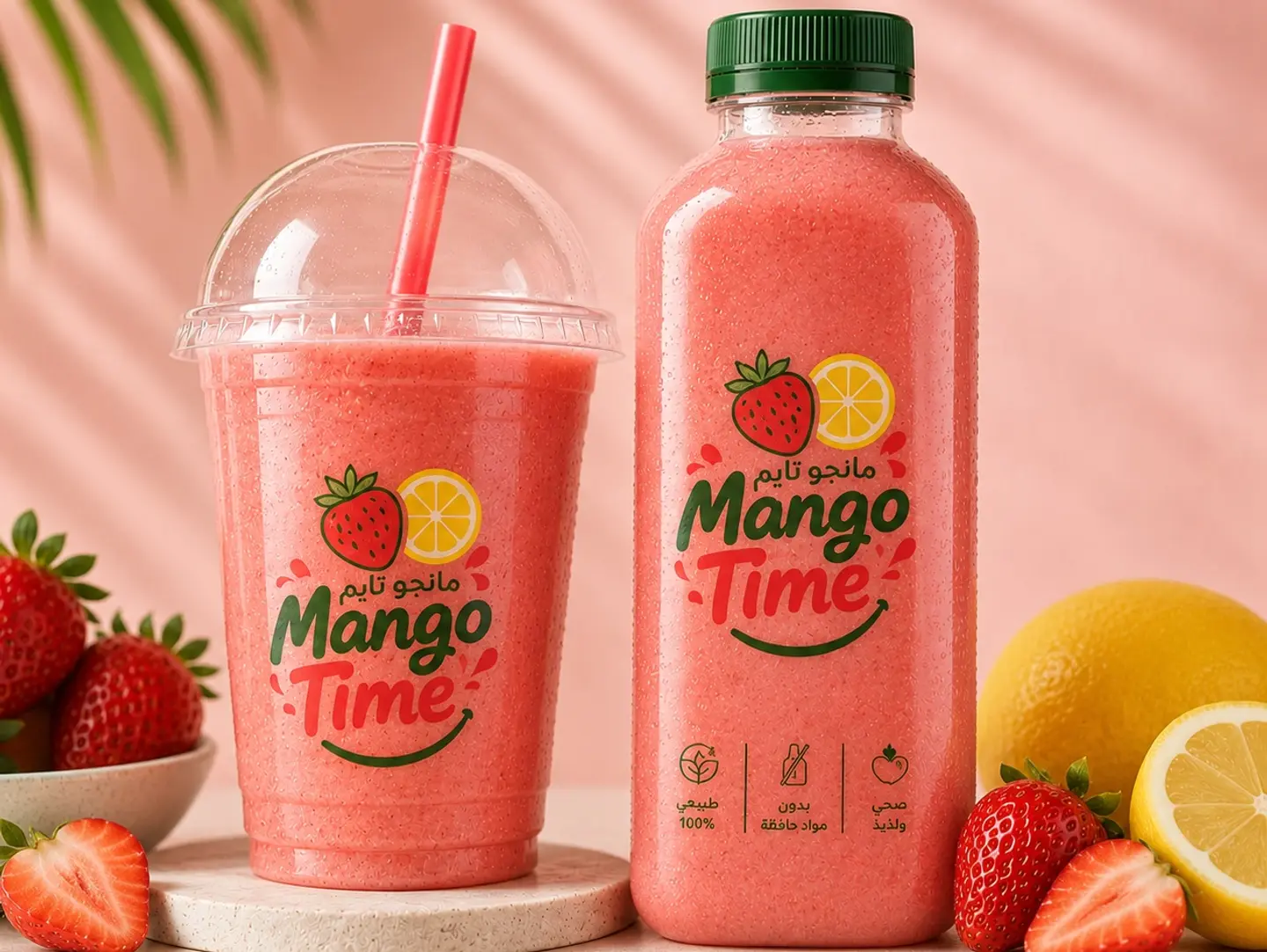 Strawberry Lemon Smoothie - Medium Cup
