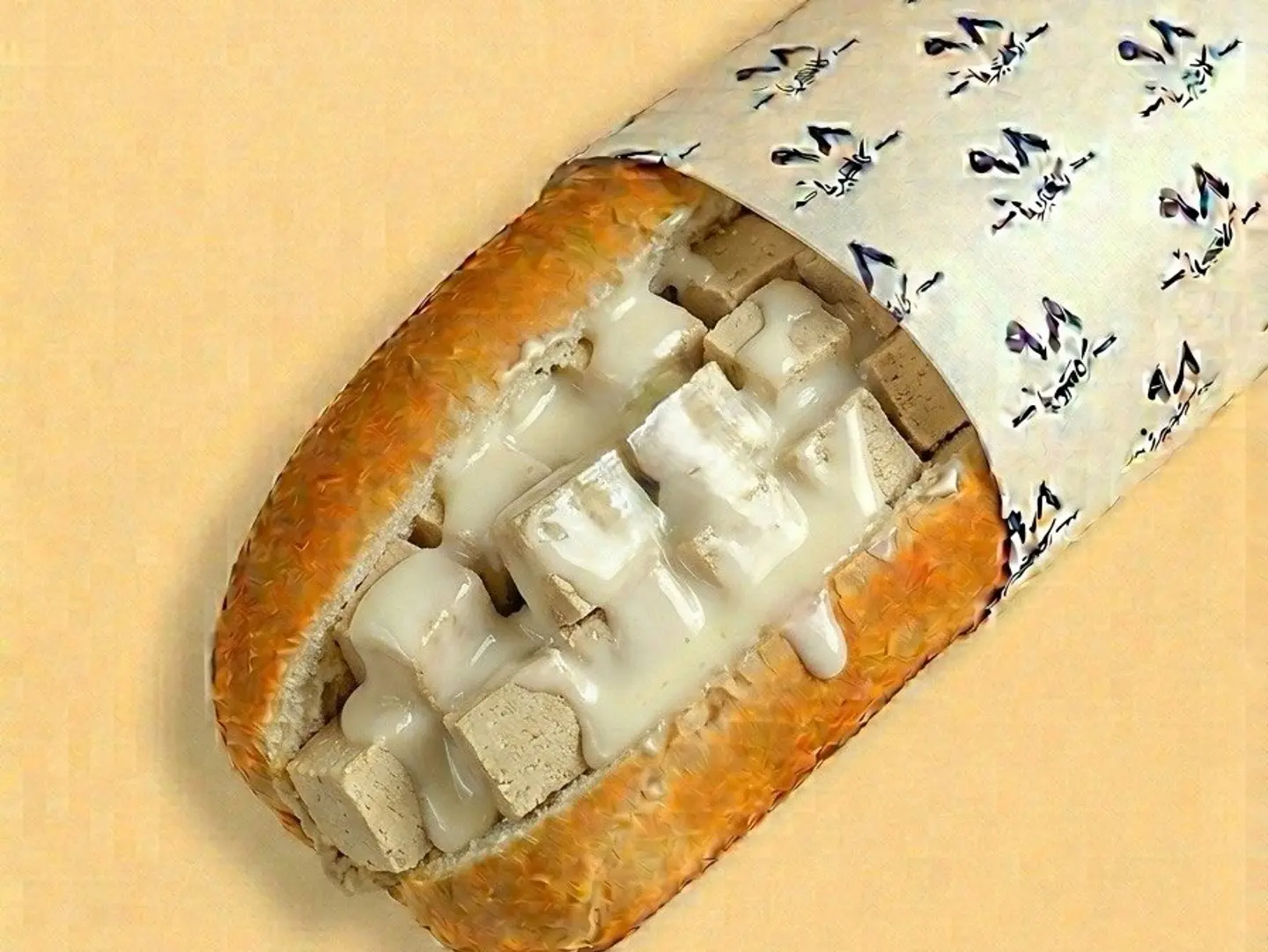 ساندوتش جبن وطحينيه