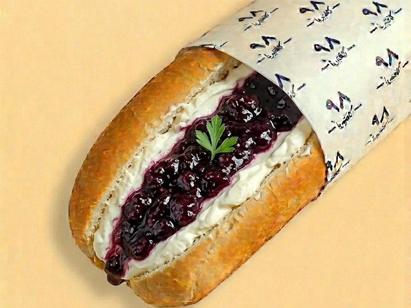 ساندوتش جبن ومربى