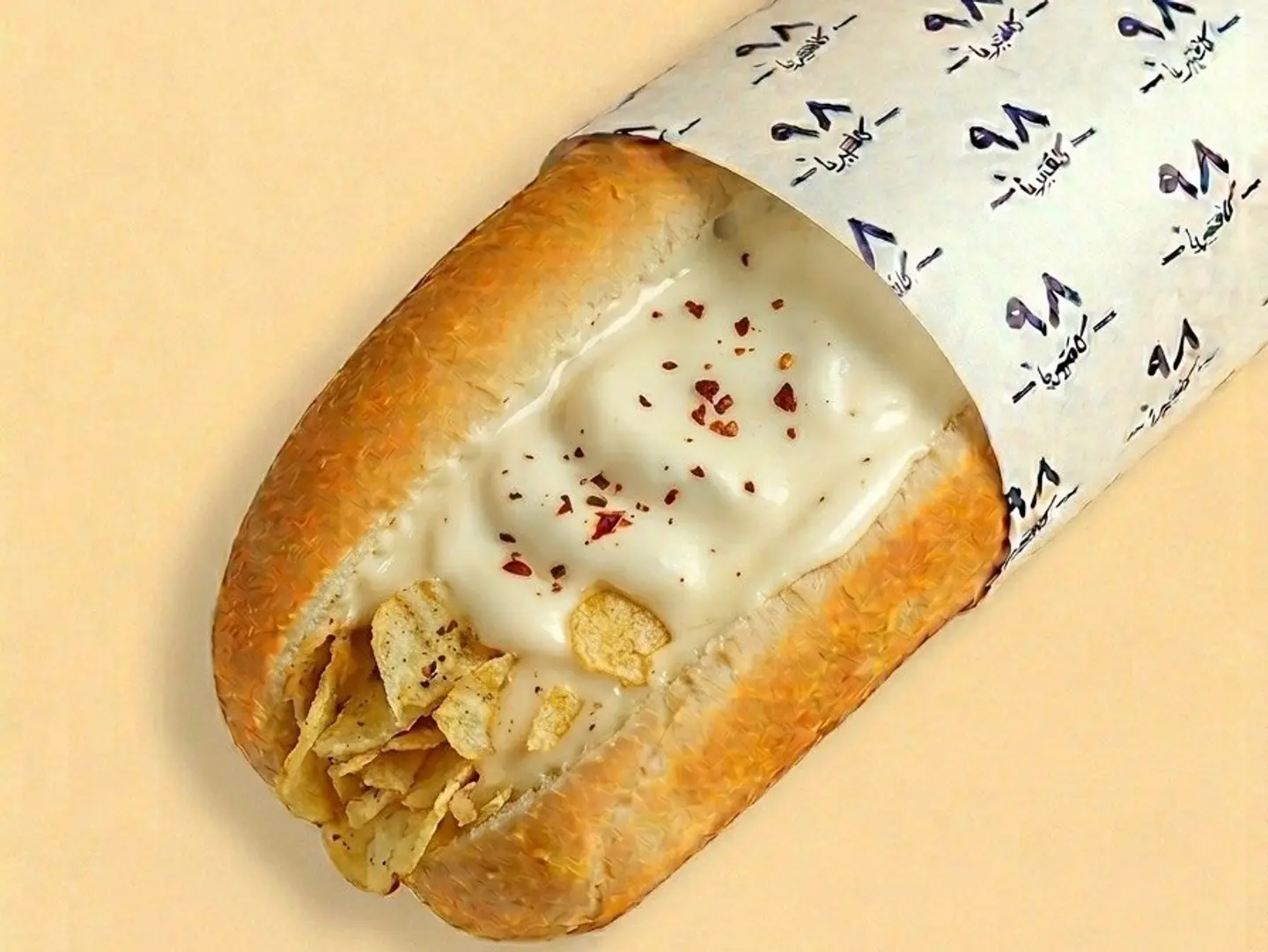 ساندوتش جبن مع بطاطس