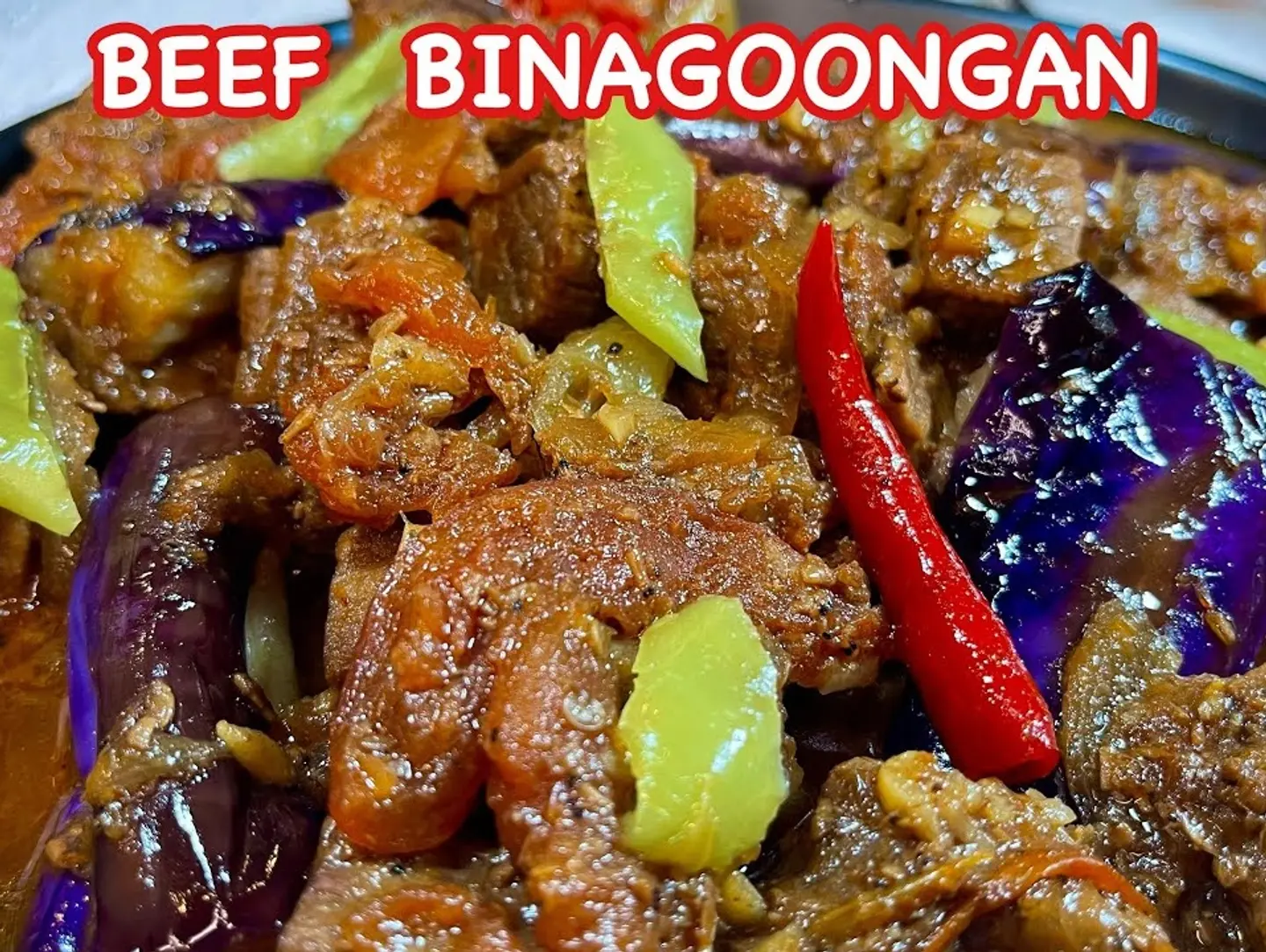 Beef Binagoongan