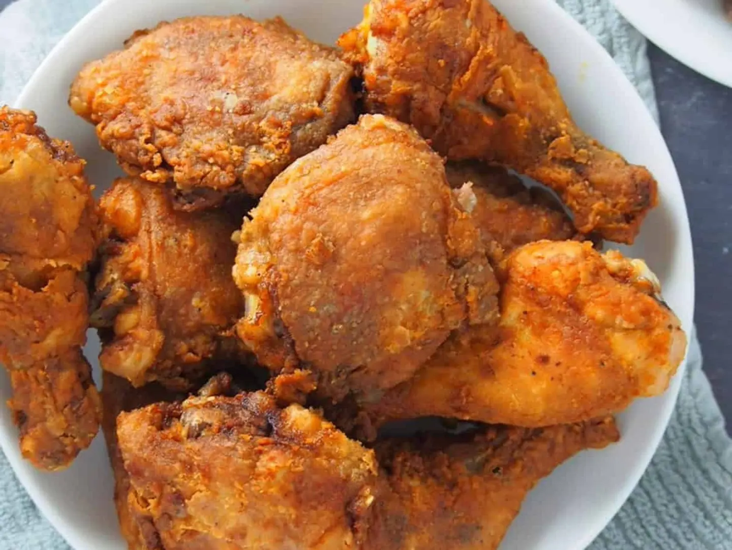 Filipino Fried Chicken With Rice