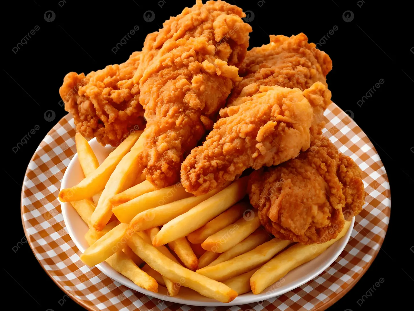 Broasted Chicken With Fries
