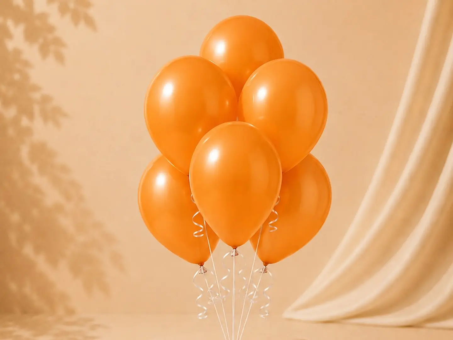 Orange Helium Balloon One Pis