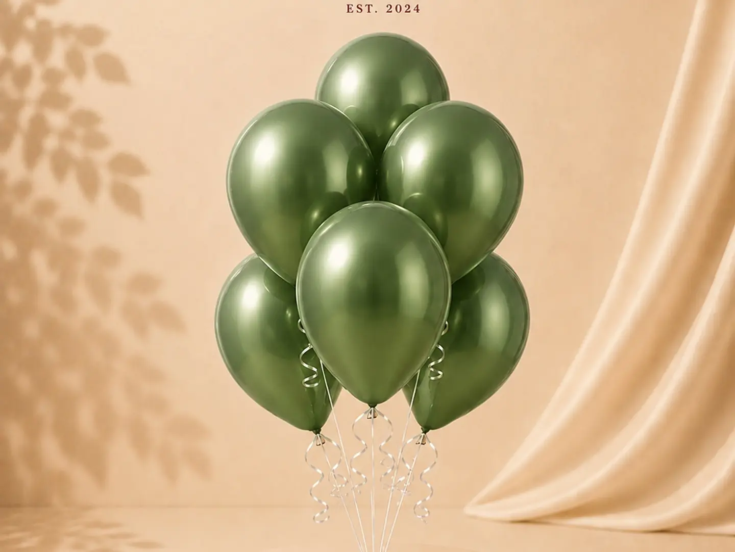 Green Helium Balloon One