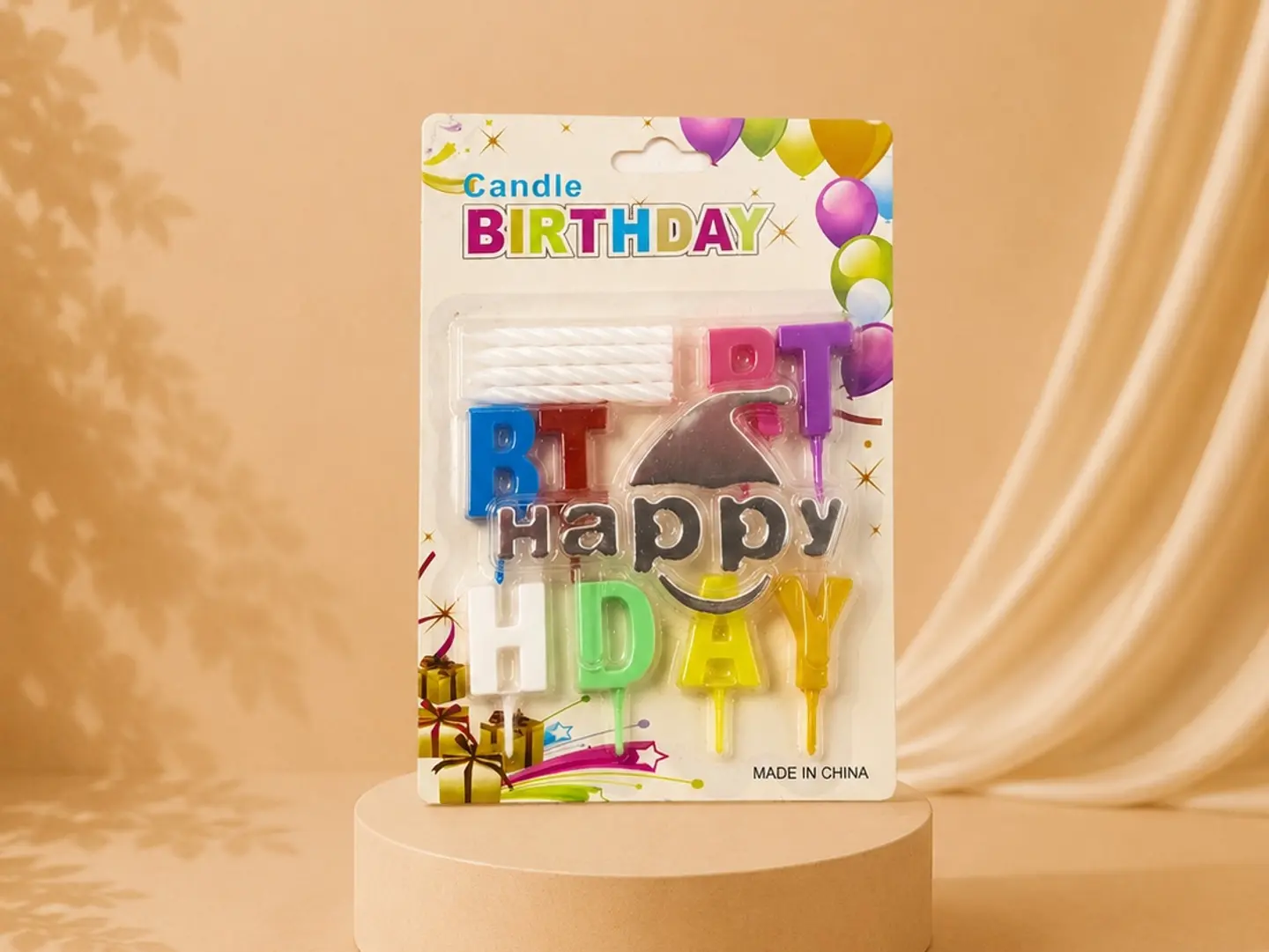 Colorful Happy Birthday Candles For Parties And Celebrations