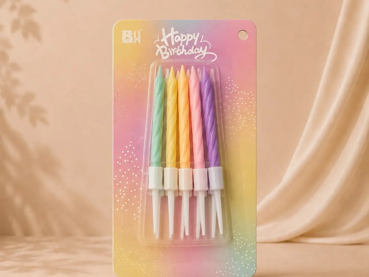 Colorful Birthday Candles 10 Pieces