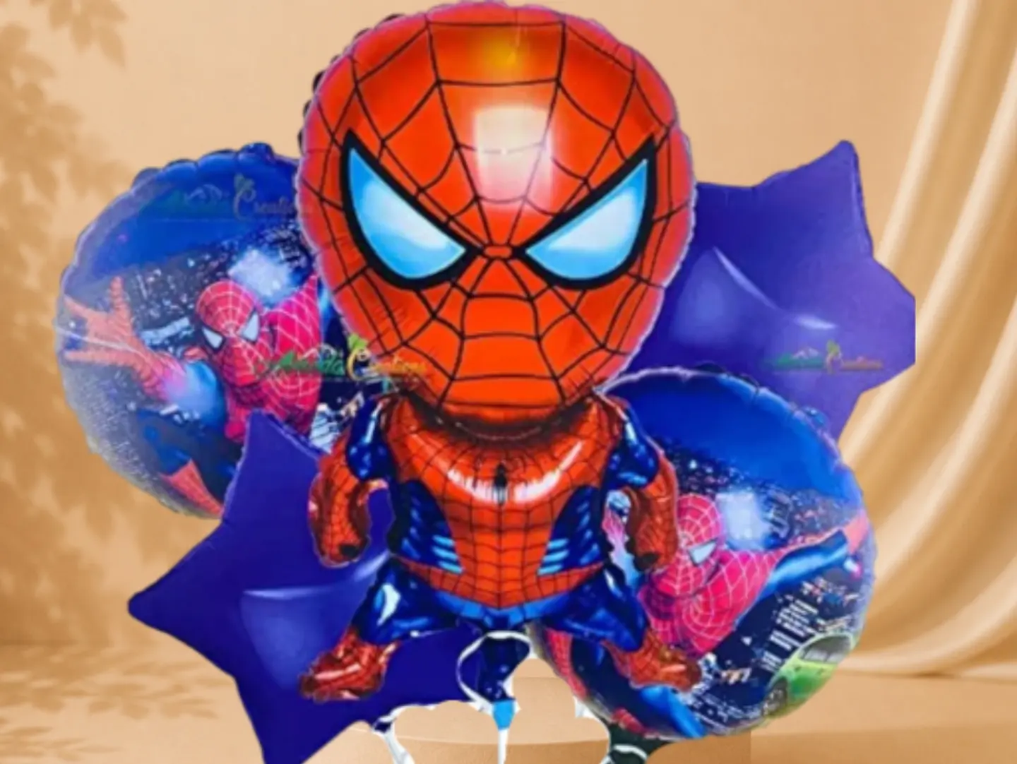 Spider Man Helium Balloon Bouquet 5 Pieces