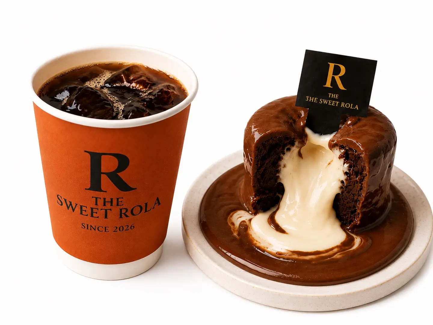 Rola Cake With Coffee