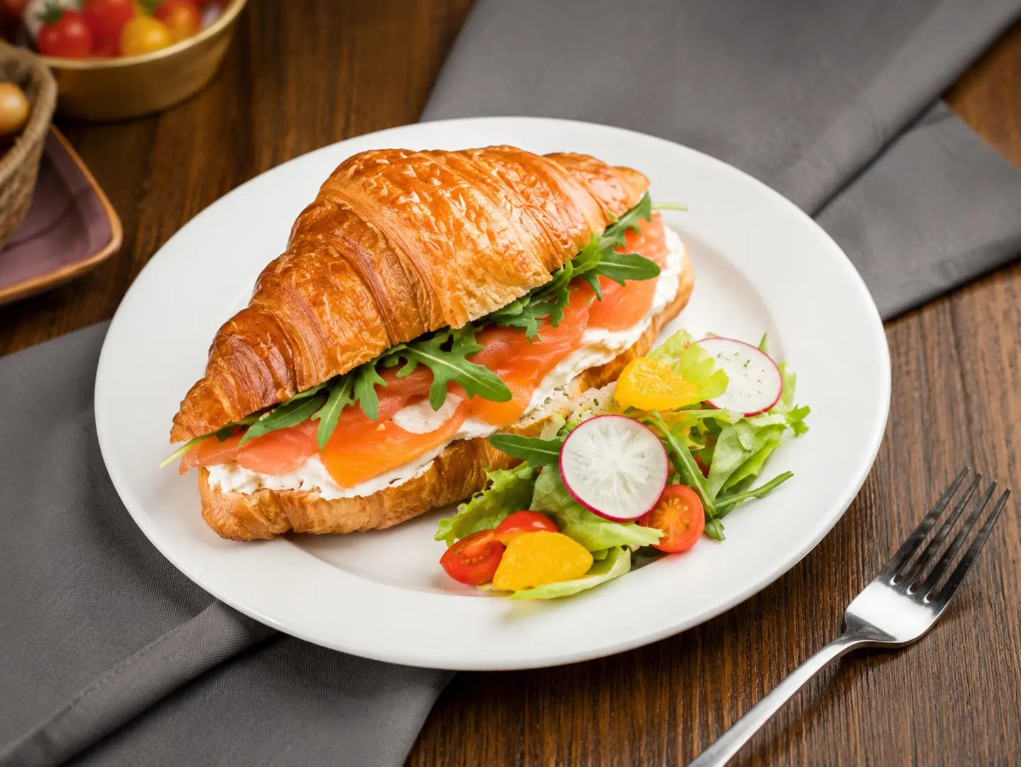 Smoked Salmon Croissant