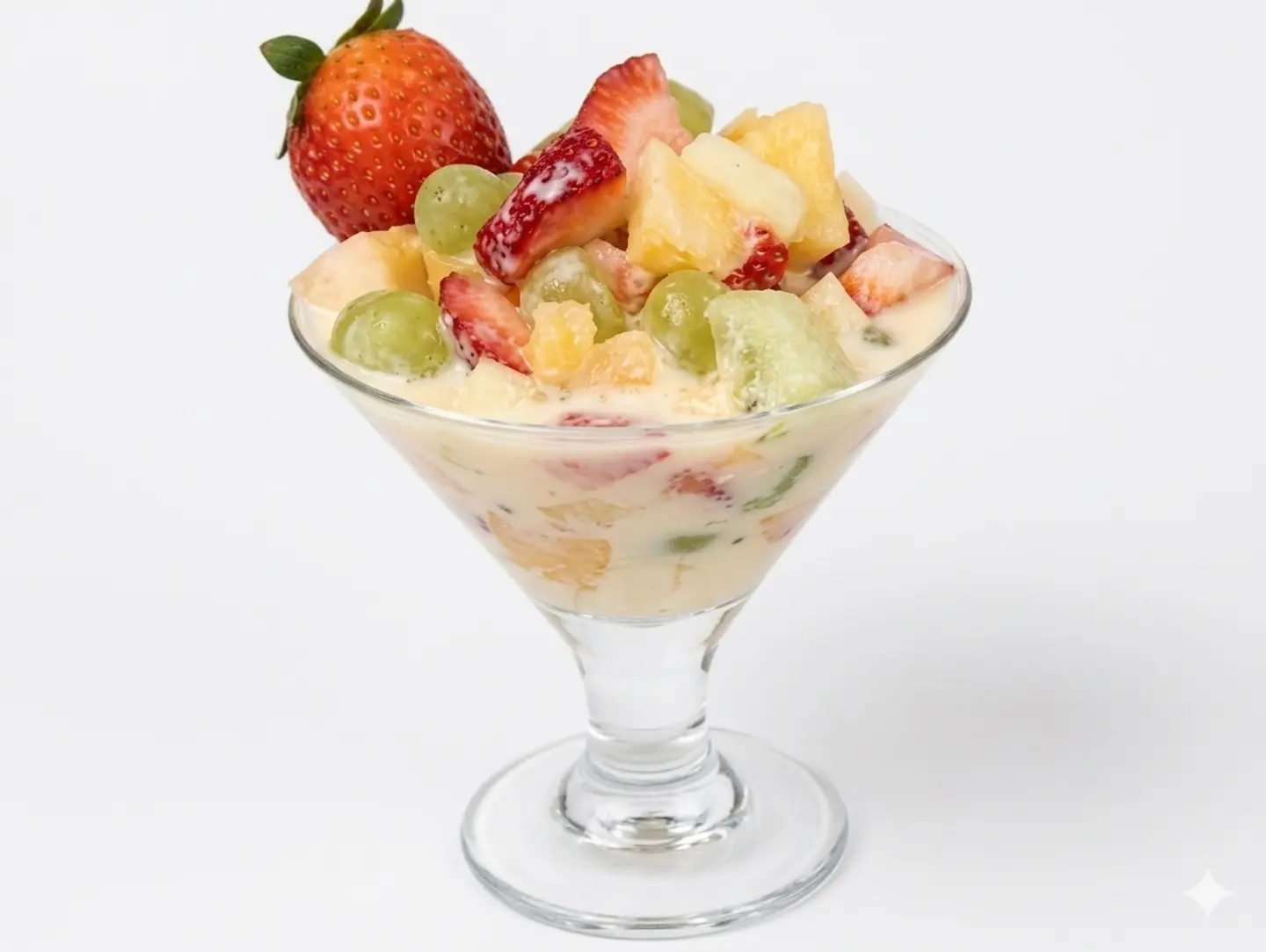 A Cup Of Fruit Salad With Juice - Small