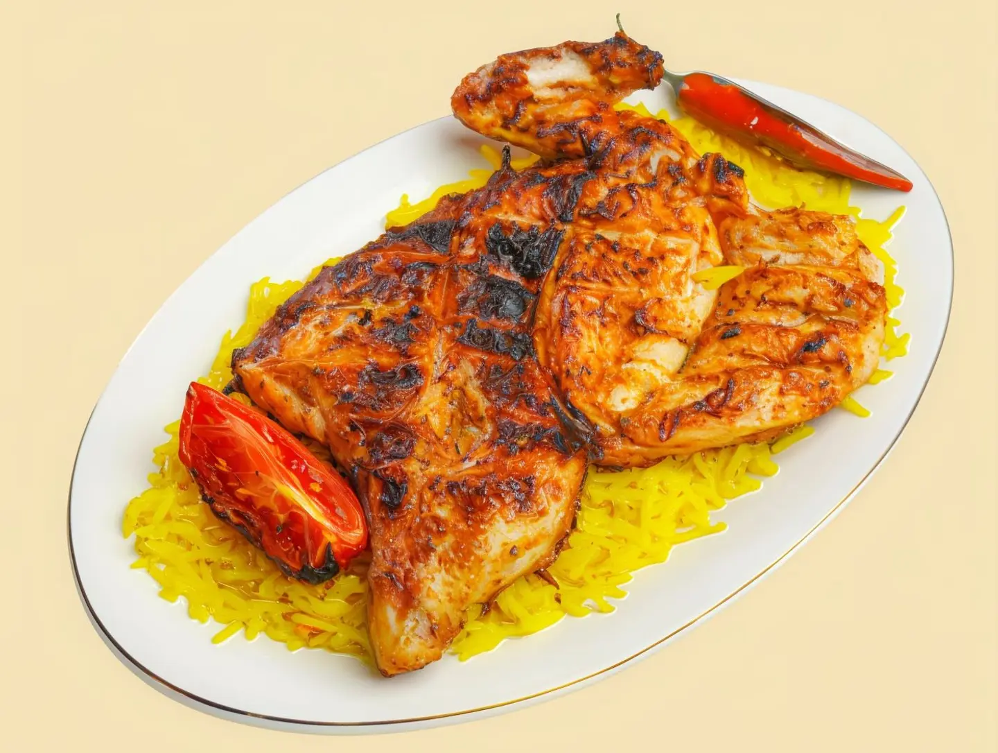 دجاج مشوي - نص دجاج مشوي