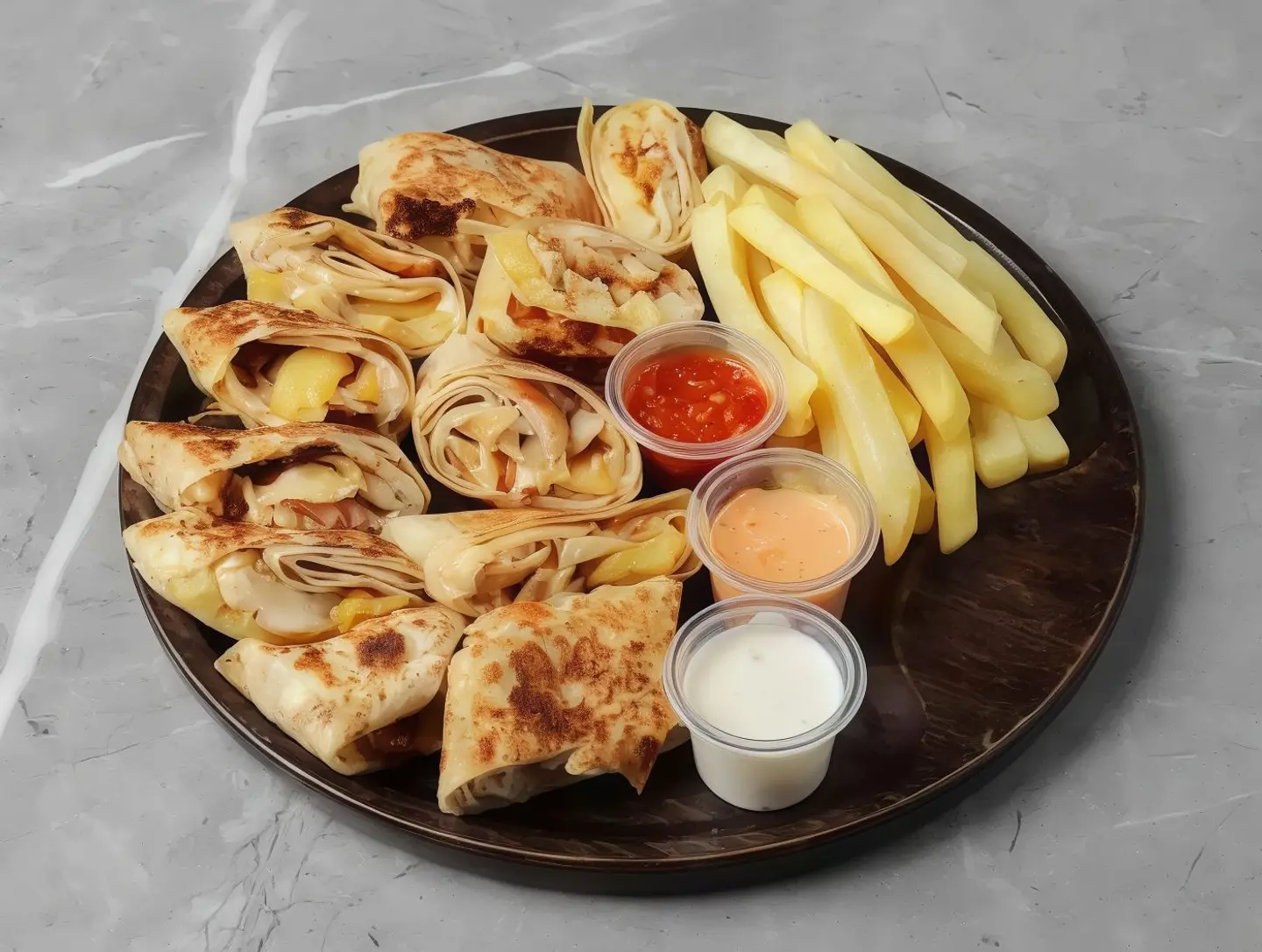 عربي دبل صغير مع الجبن