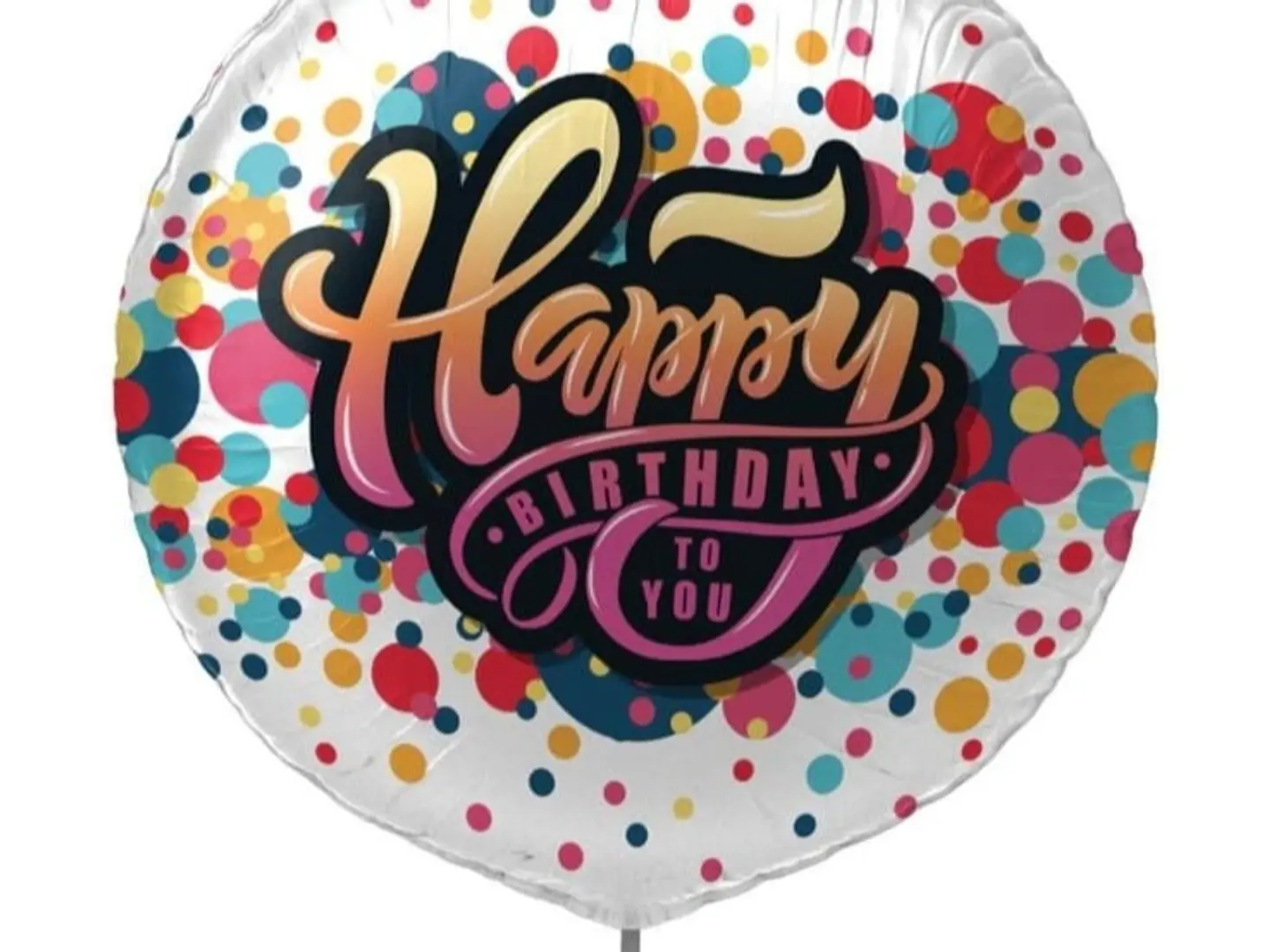 Happy Birthday Helium Balloon