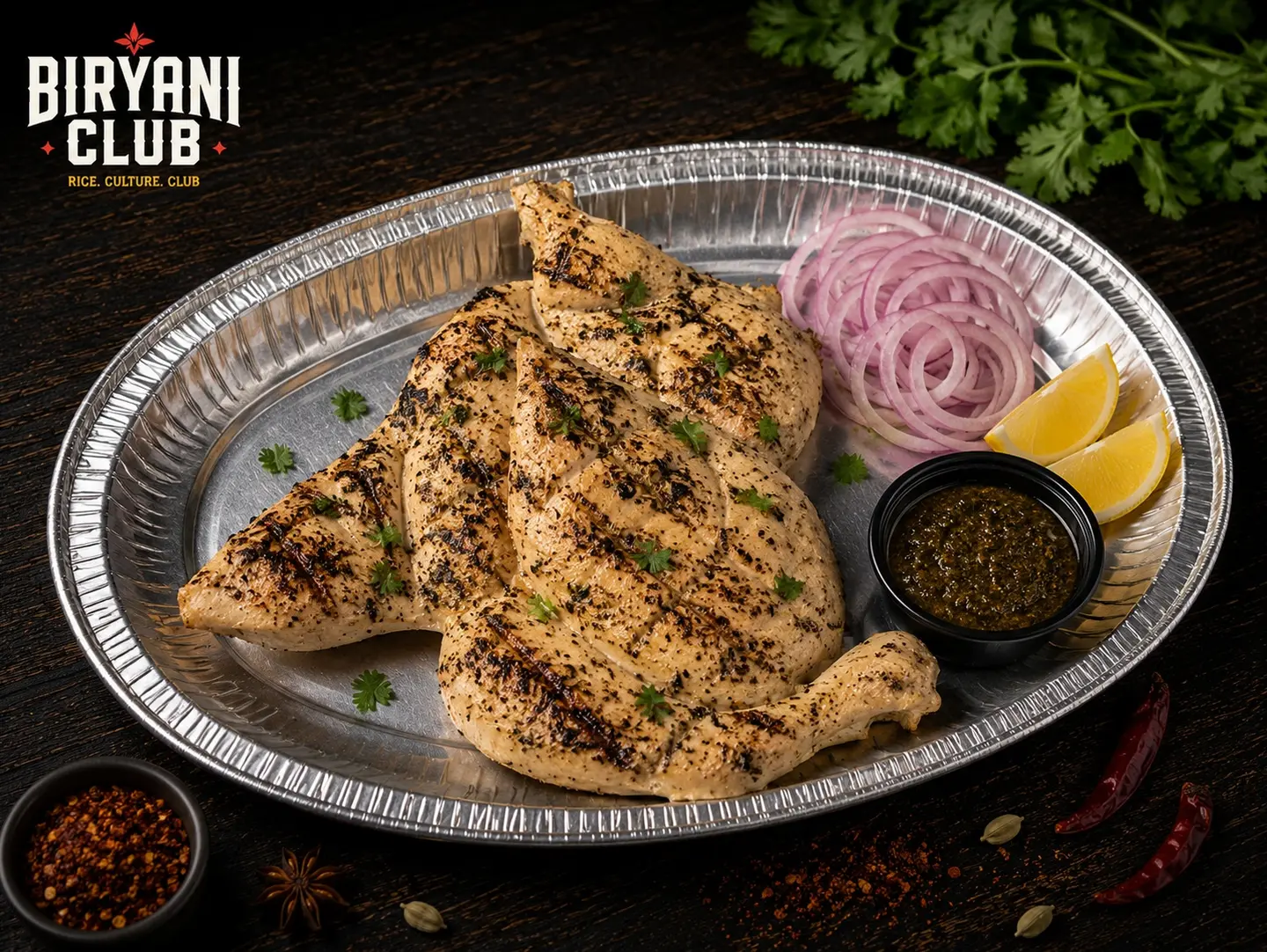 Half Grilled Chicken