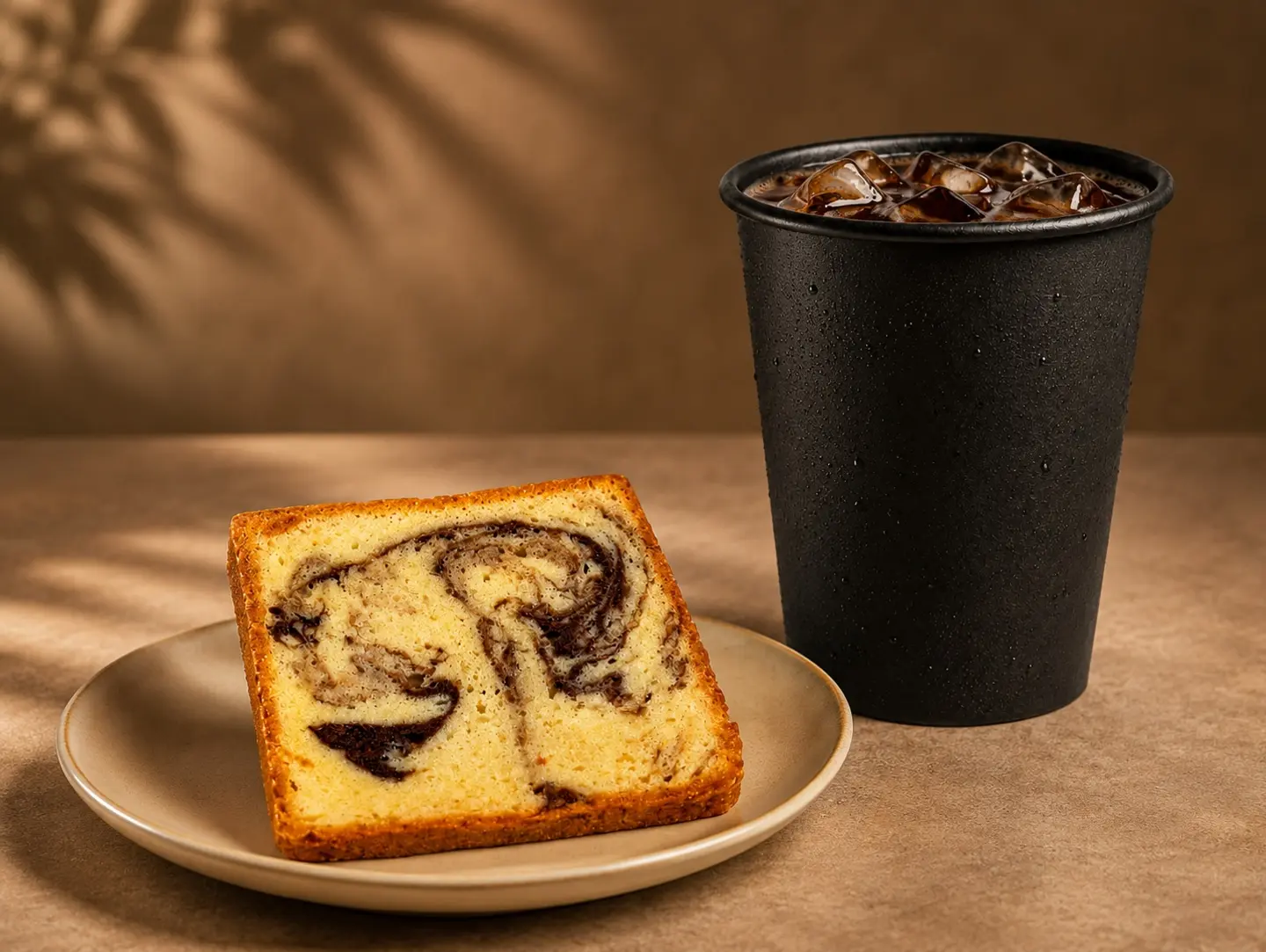 Coffee Of The Day With Marble Cake English