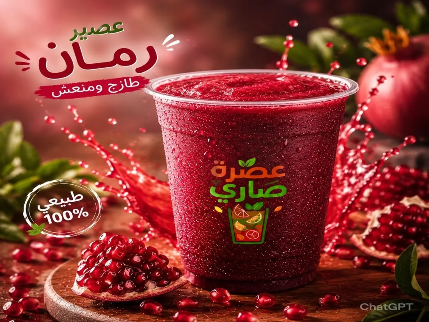 عصير رمان - كوب صغير