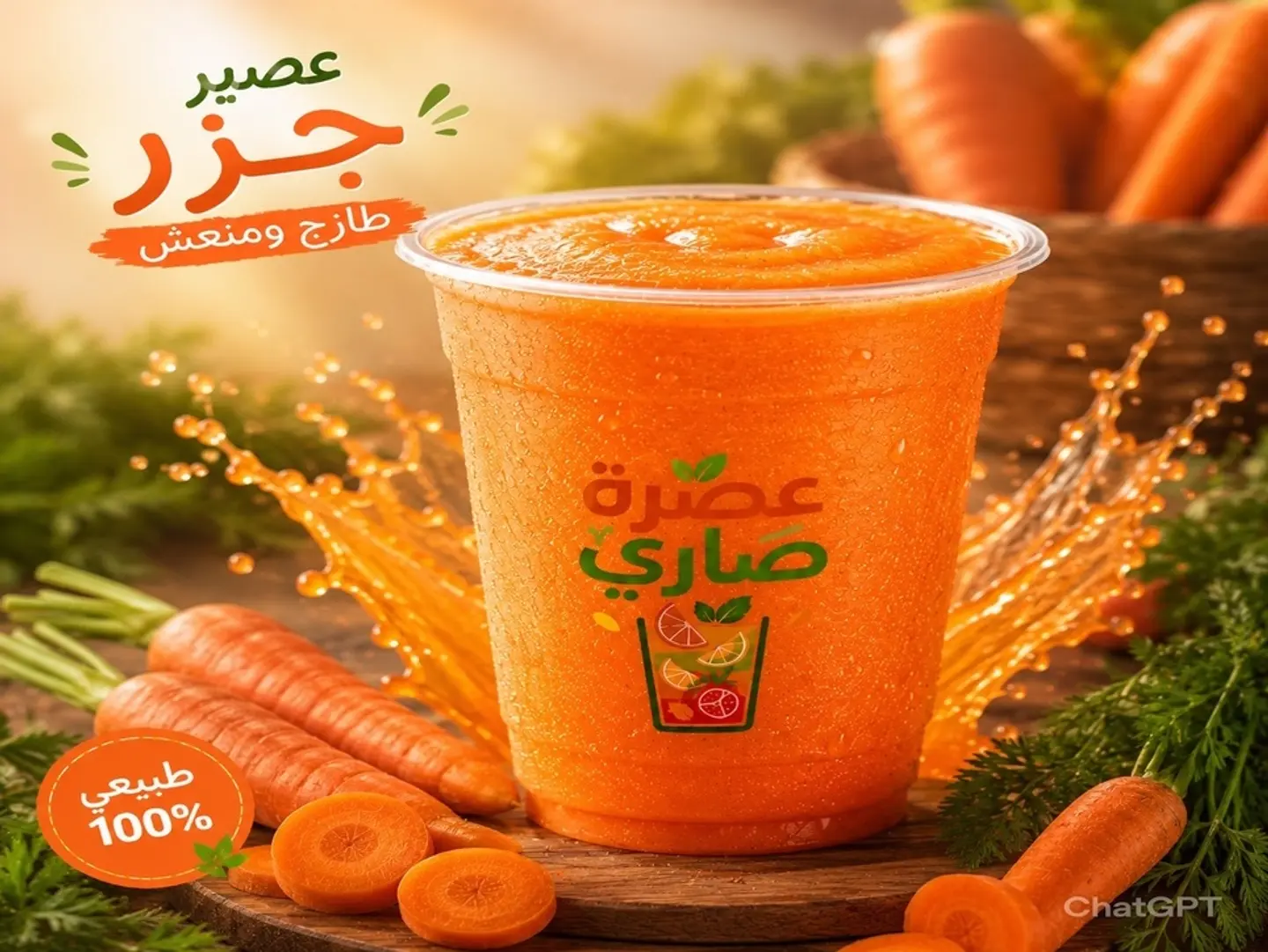 عصير جزر - كوب صغير