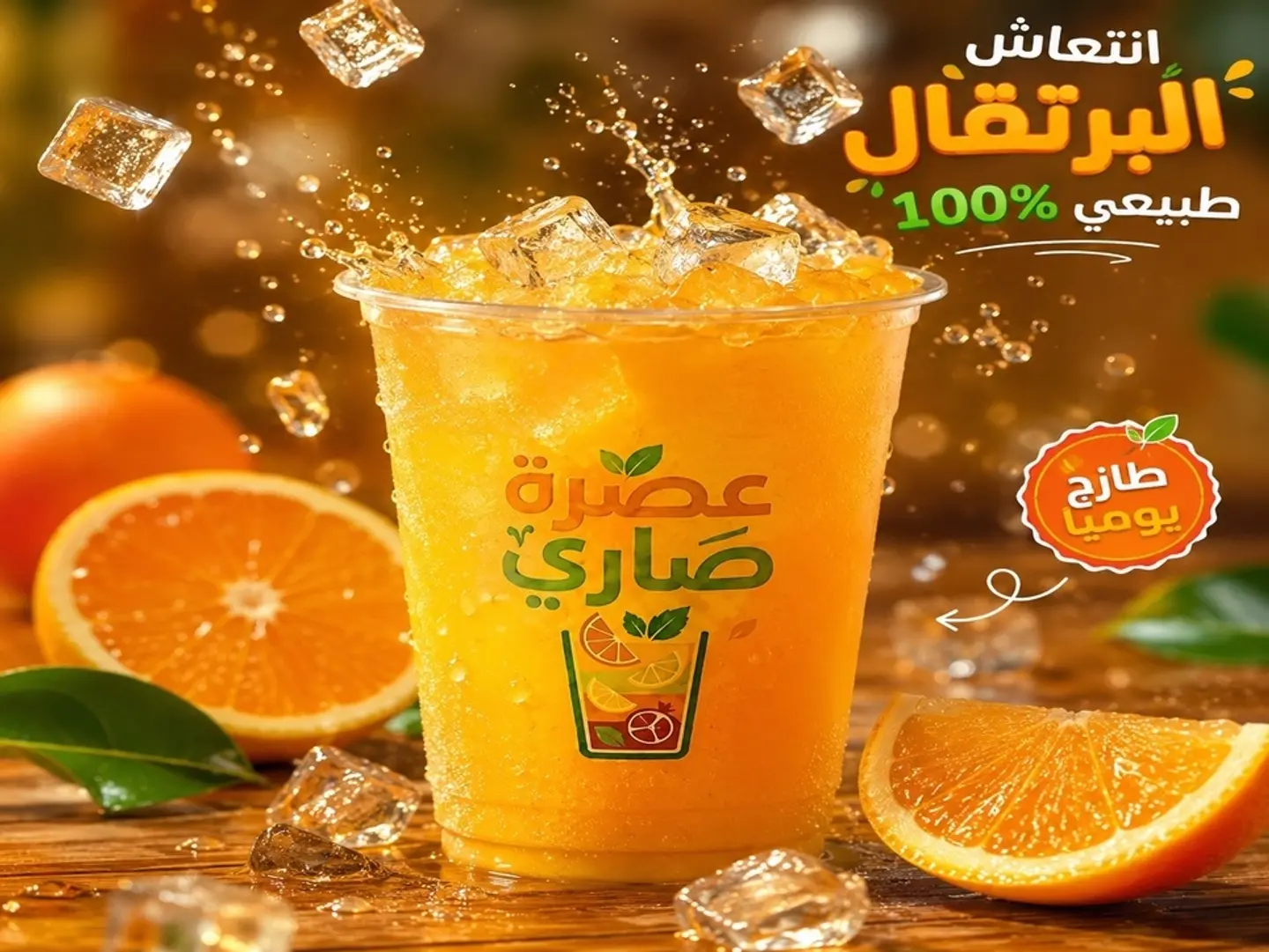 عصير برتقال - كوب صغير