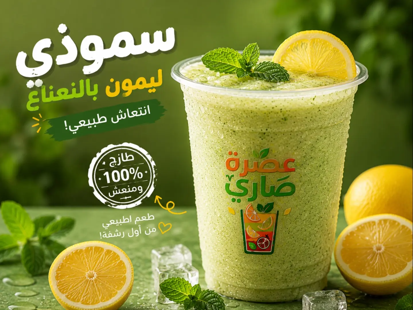 ليمون بالنعناع - كوب صغير