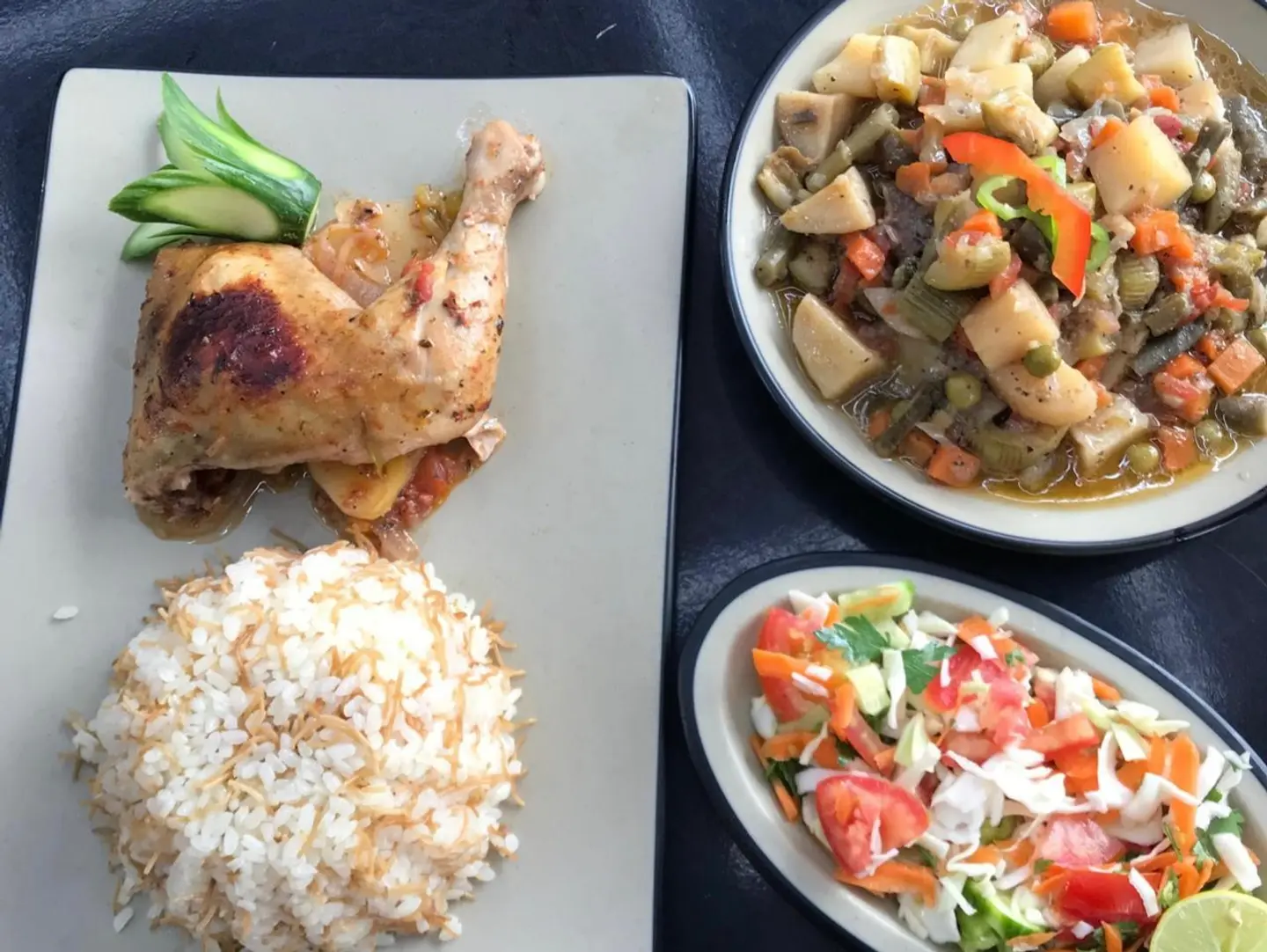 Quarter Fried Chicken   Rice   Stew   Soup