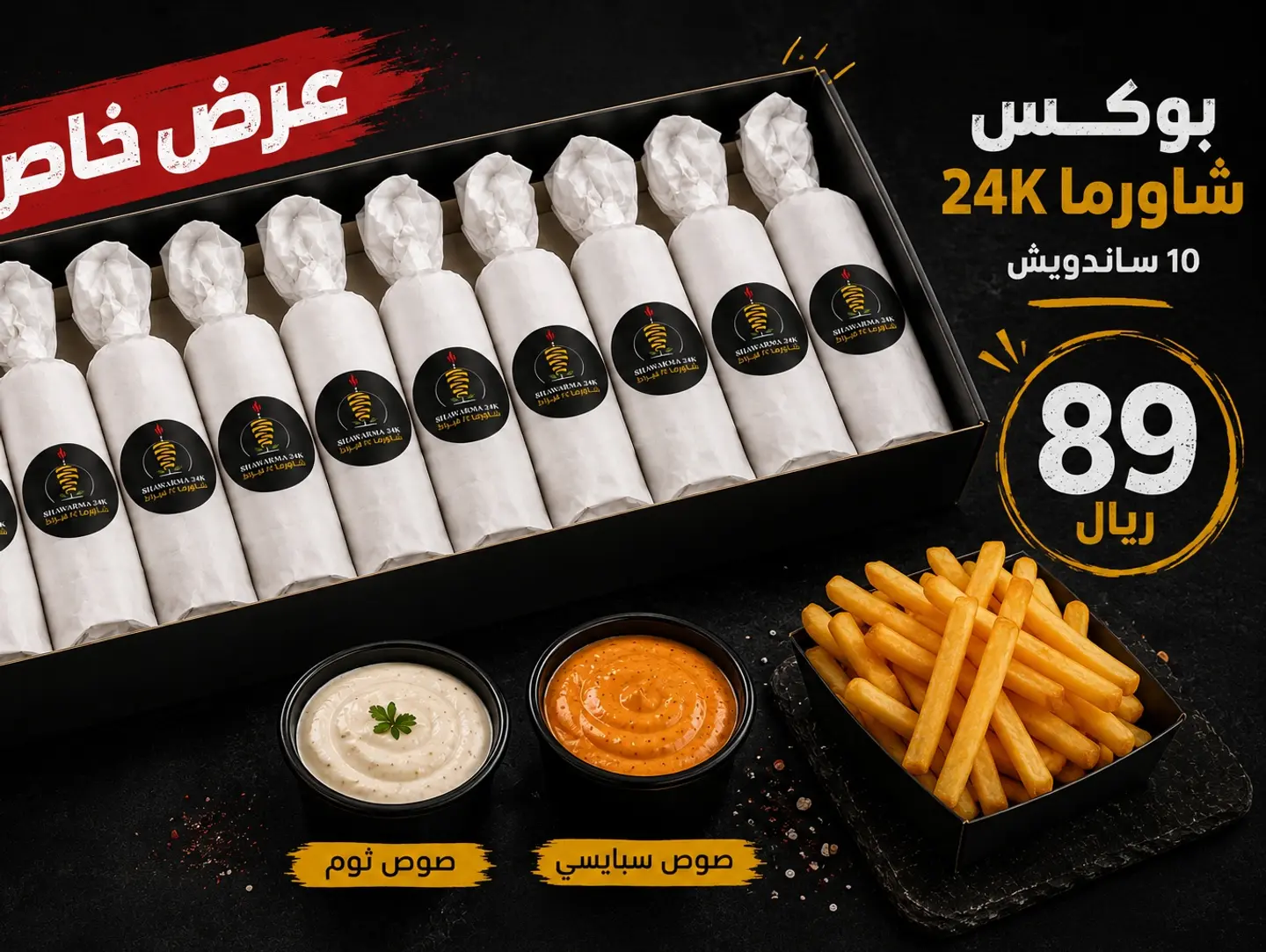 Shawarma Box (10 Sandwiches)