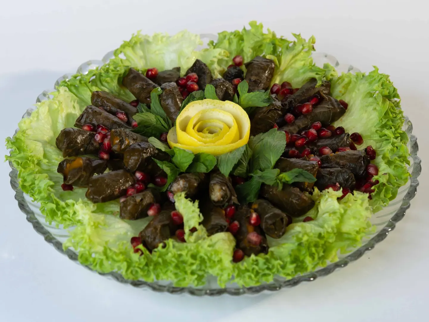 Grape Leaves Plate