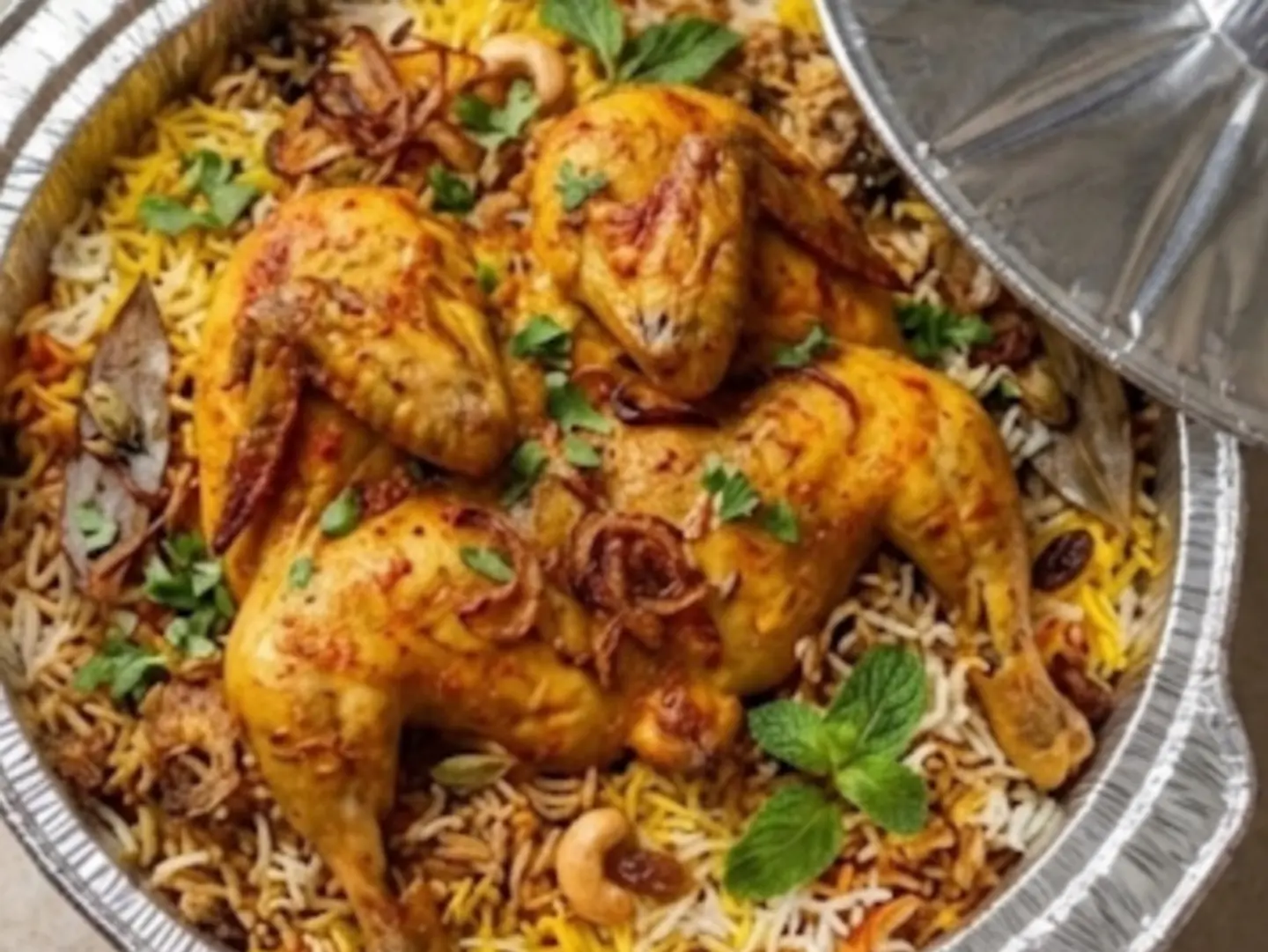 Whole Chicken Biryani With