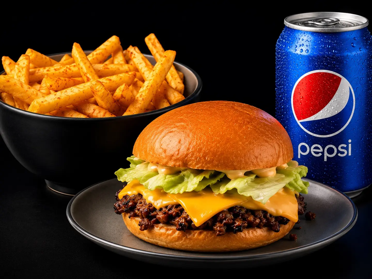 Smokey Beef Burger Meal - Regular