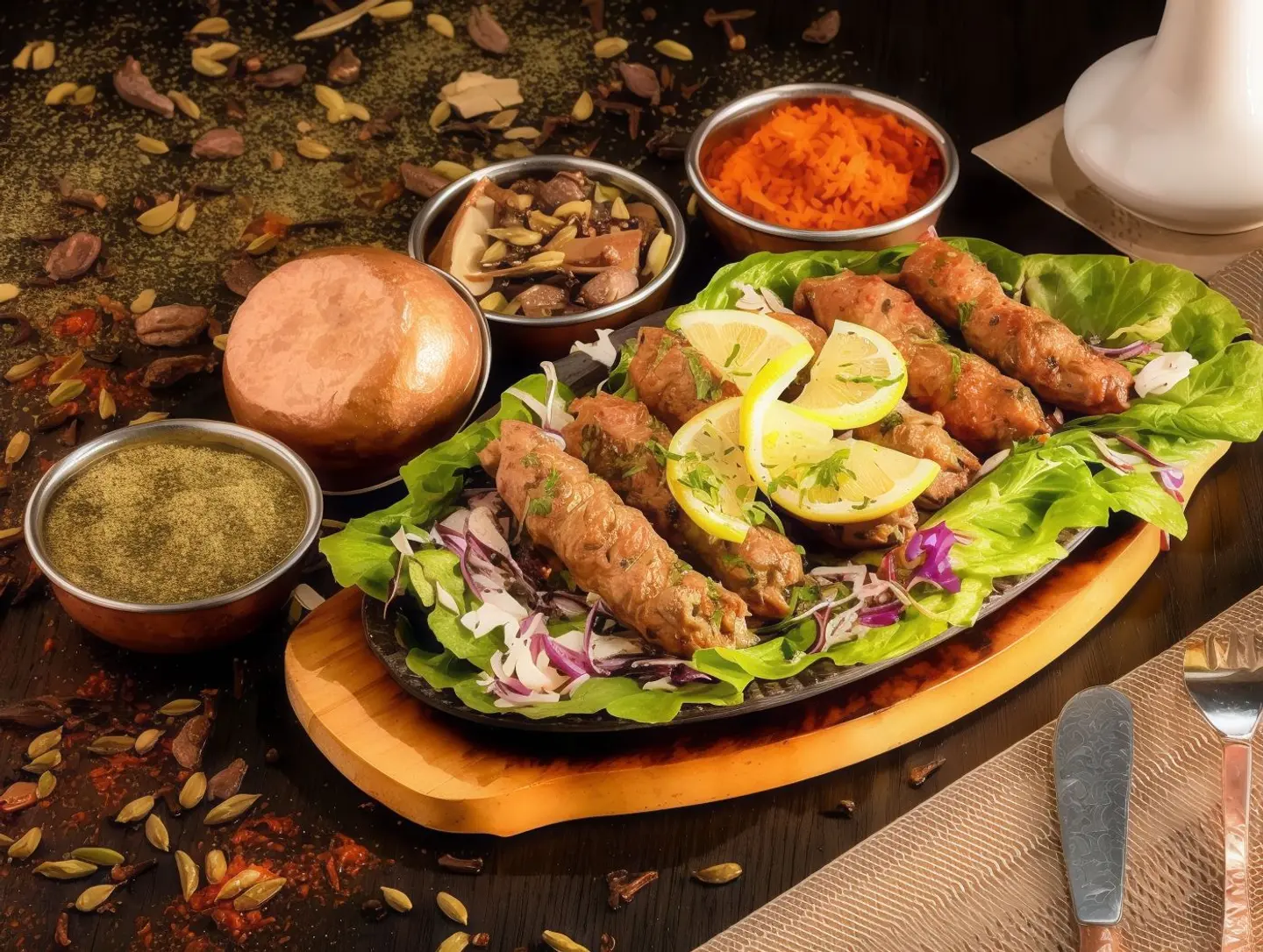 كباب لحم ضأن