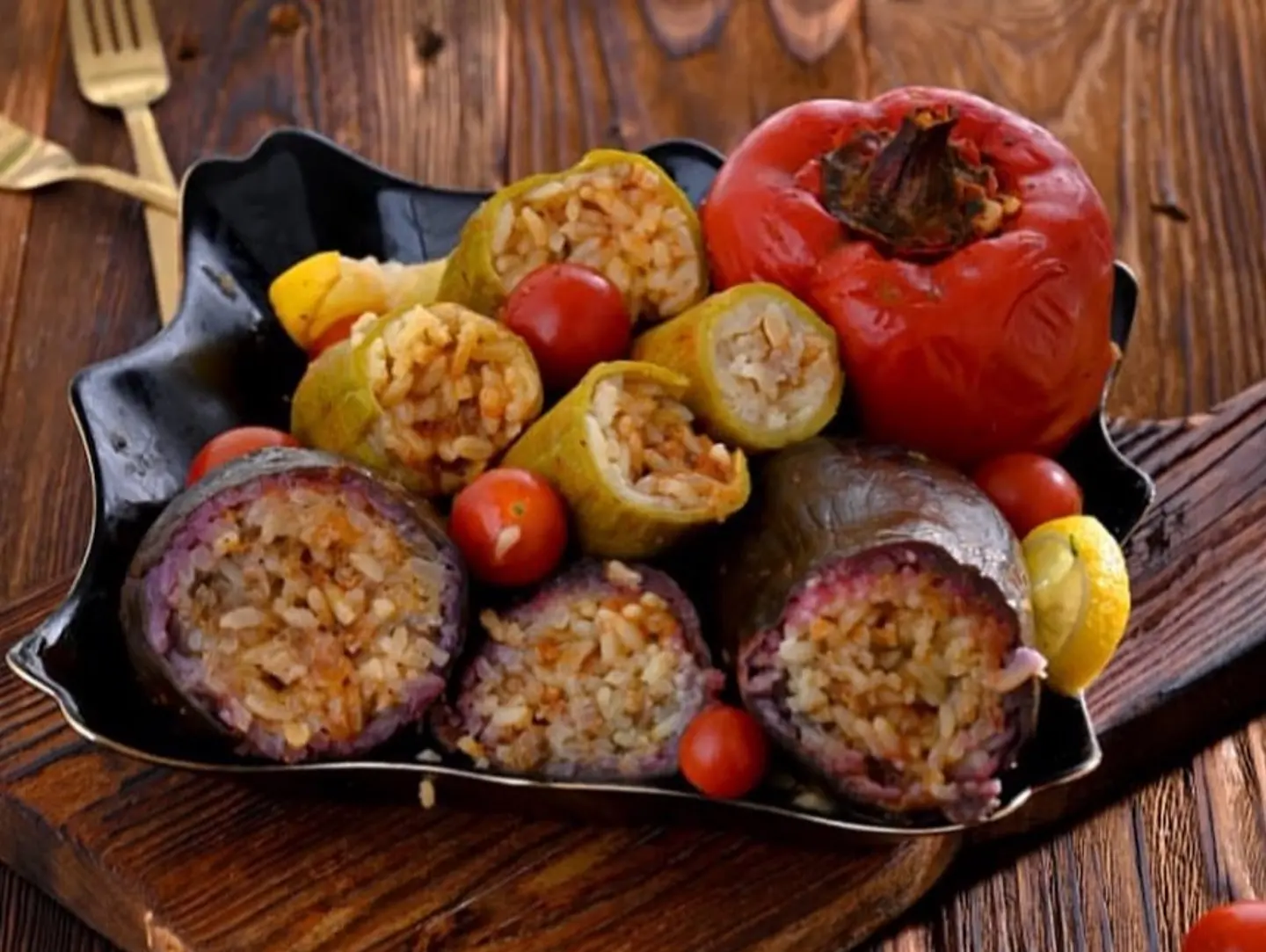 Stuffed Mixed Vegetables - Dish For One Or 2 People
