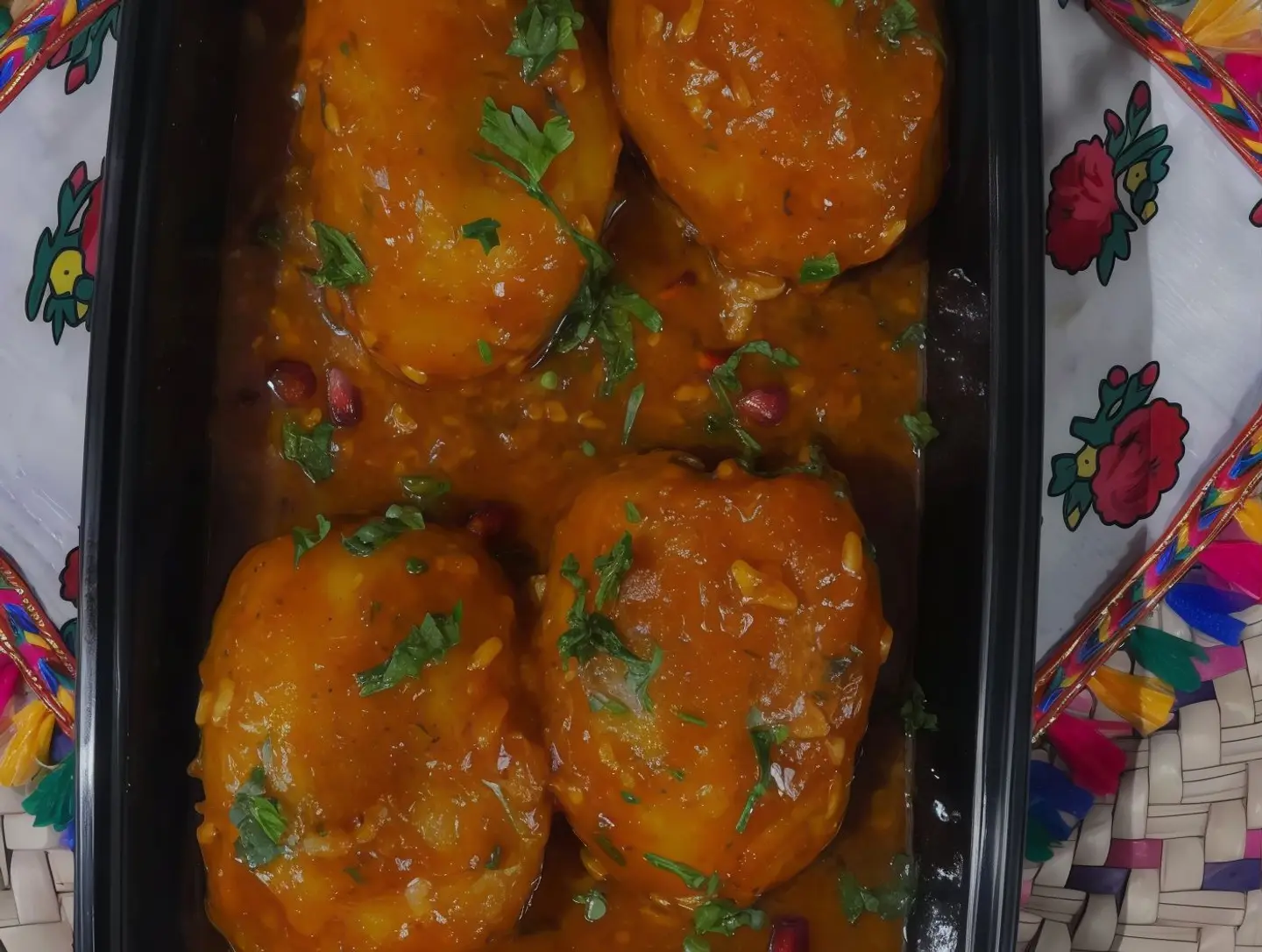 Stuffed Potatoes In The Oven - Small One Person