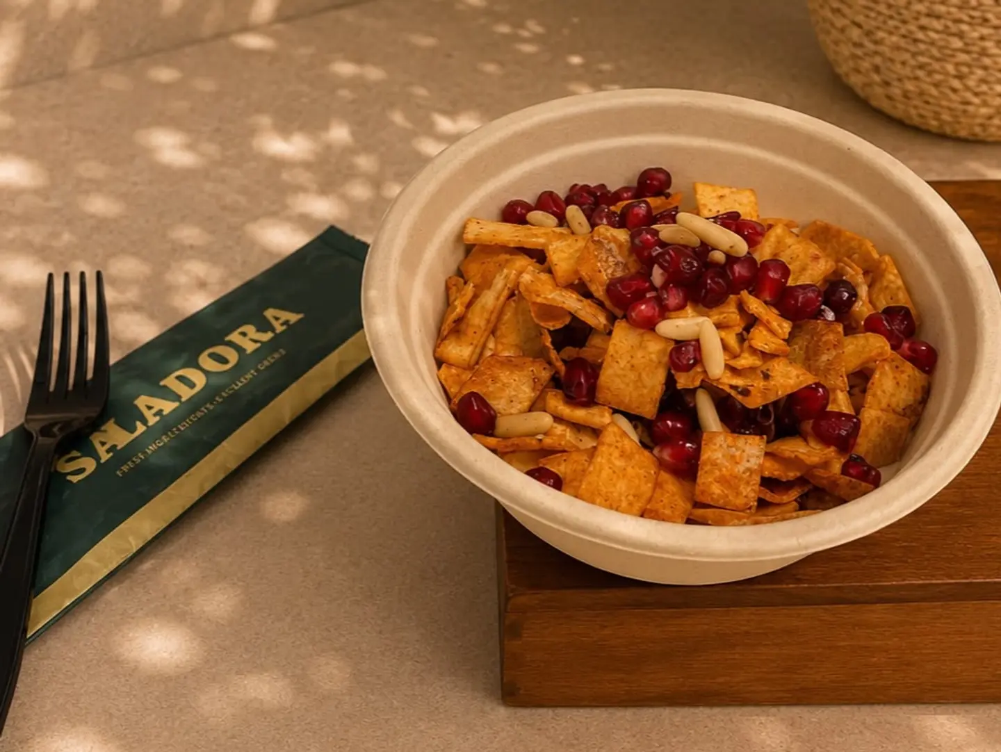 Grape Leaves Fatteh